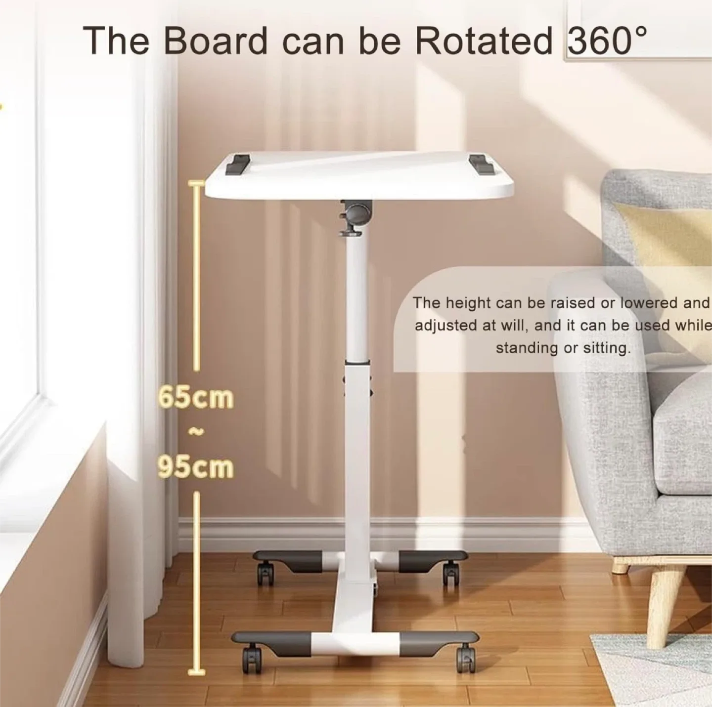 Adjustable Bedside Laptop Desk image indicator(4)