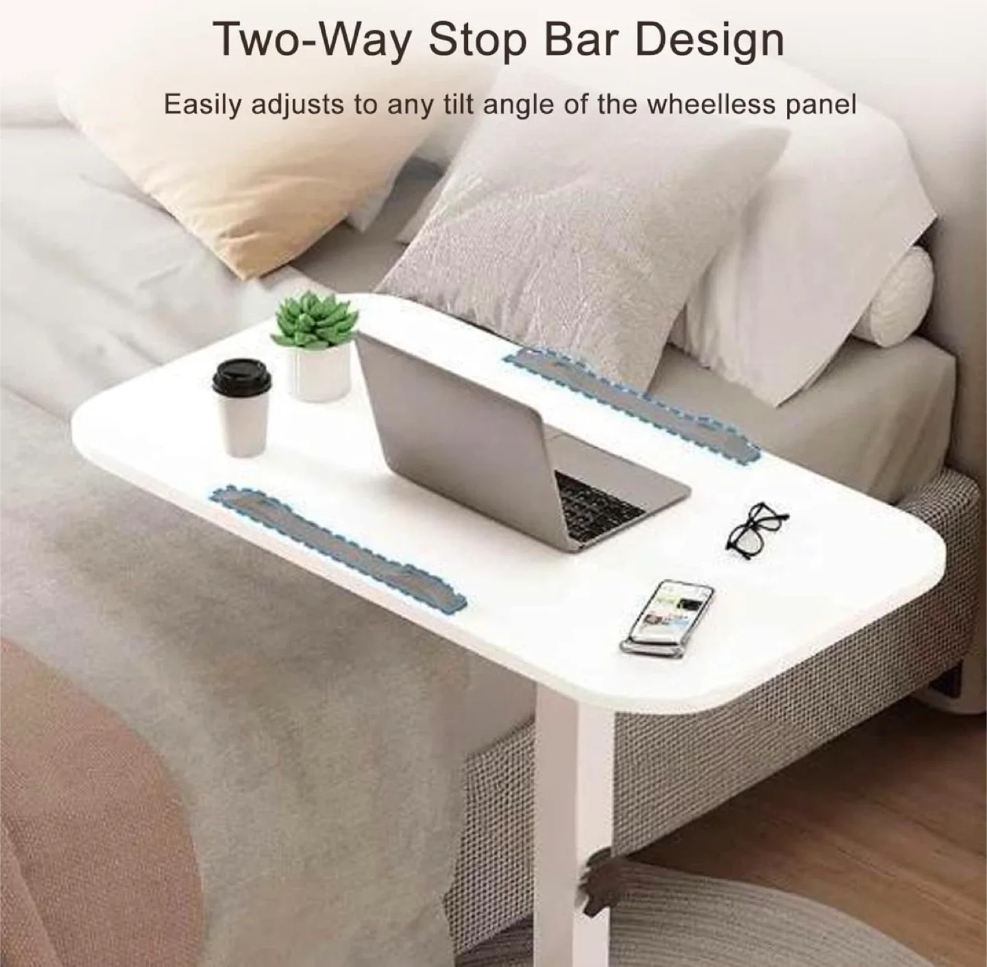 Adjustable Bedside Laptop Desk image indicator(2)