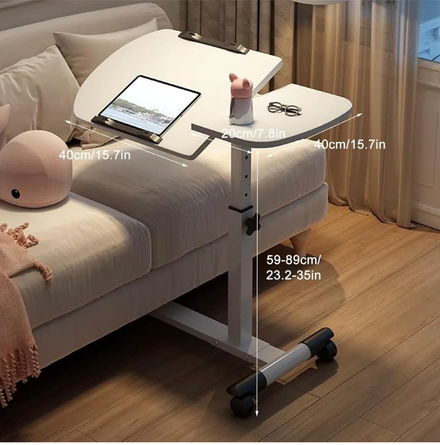 Adjustable Bedside Laptop Desk image indicator(5)
