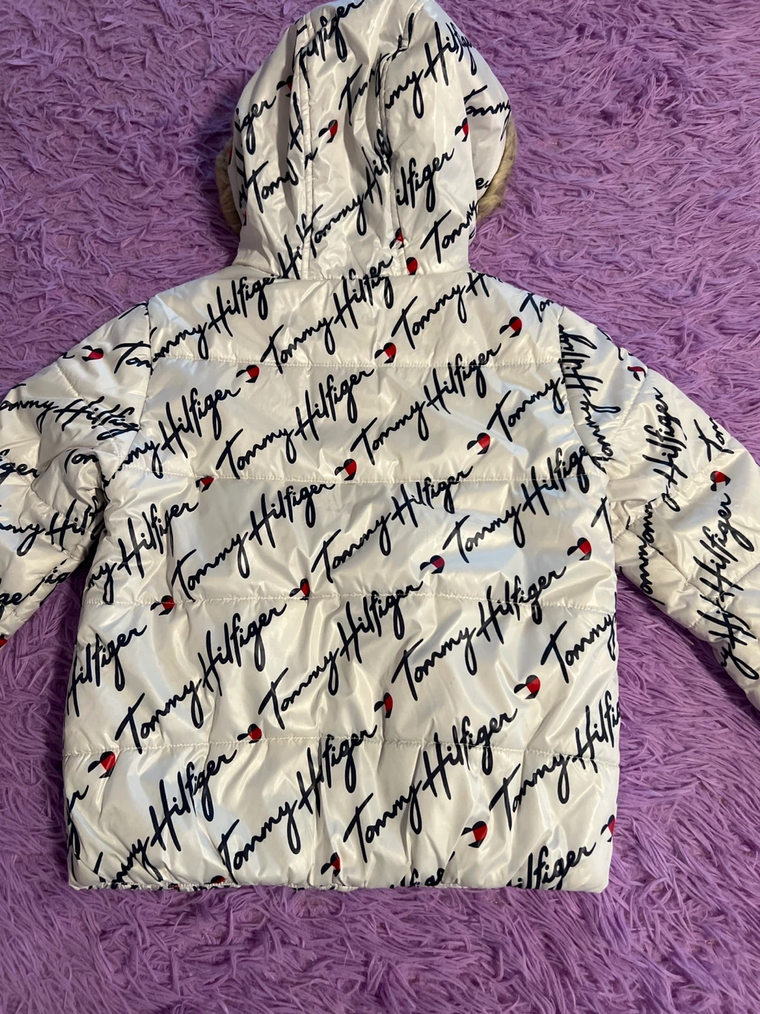 Tommy Hilfiger White Puffer Jacket - Size 7 - photo 2