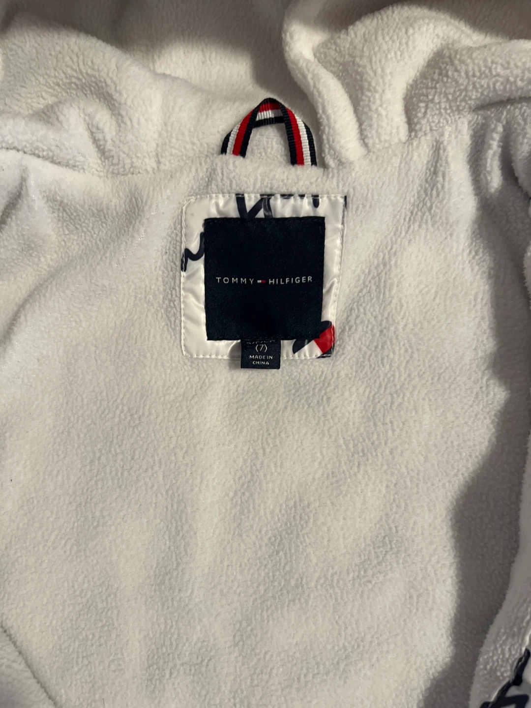 Tommy Hilfiger White Puffer Jacket - Size 7 - photo 3