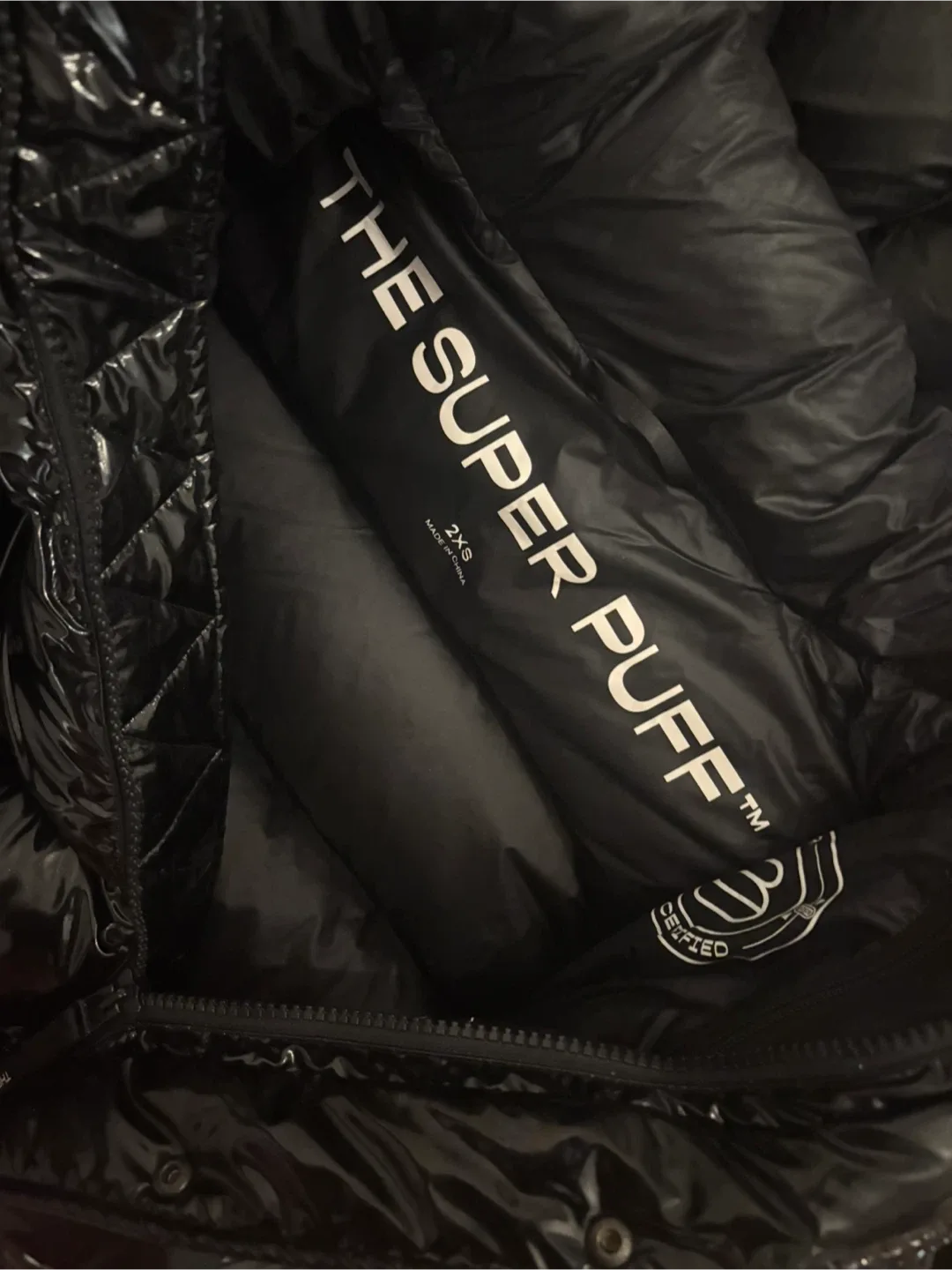 Super Puff Black Down Jacket - Size 2XS image indicator(3)