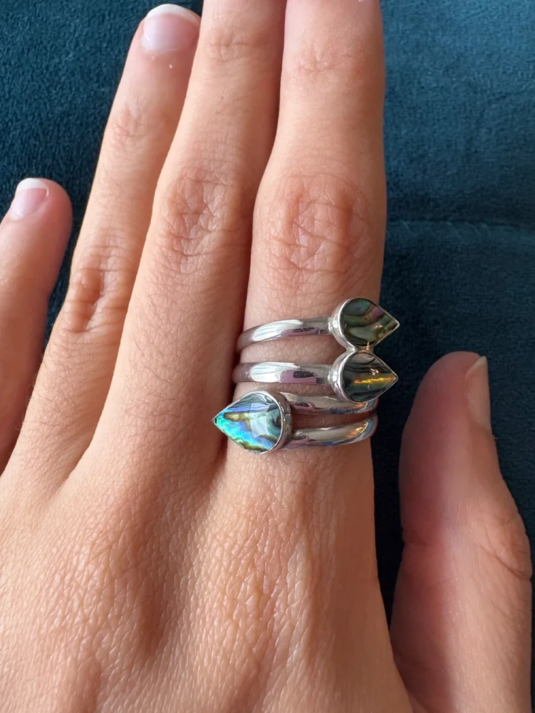 Sterling silver Ring with Abalone Shell image indicator(4)