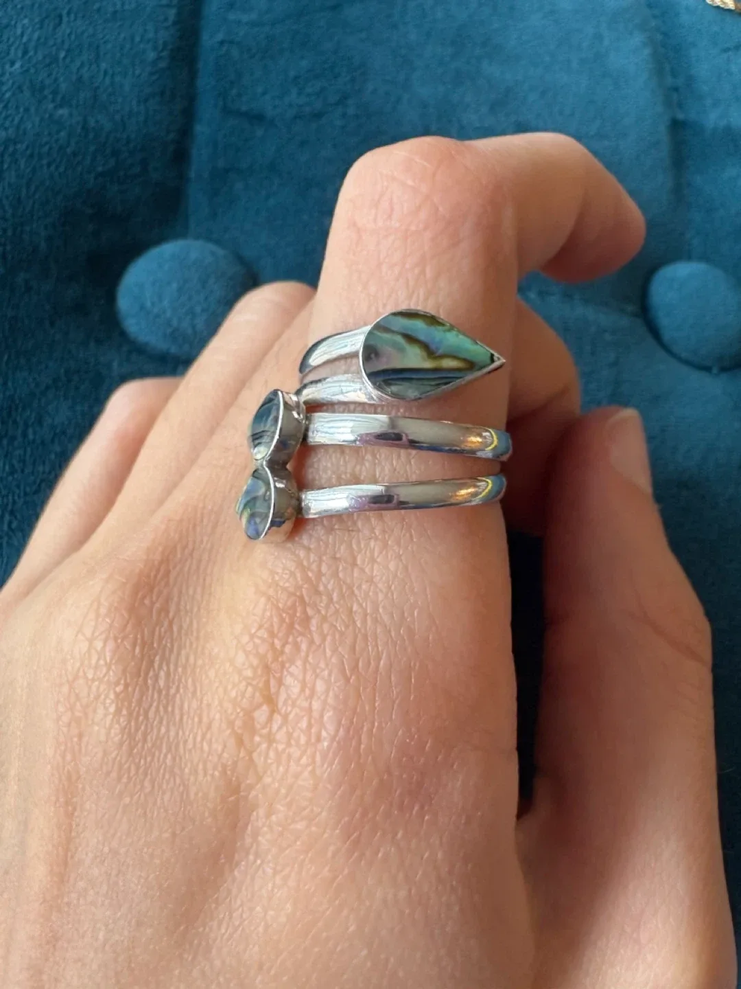 Sterling silver Ring with Abalone Shell image indicator(2)