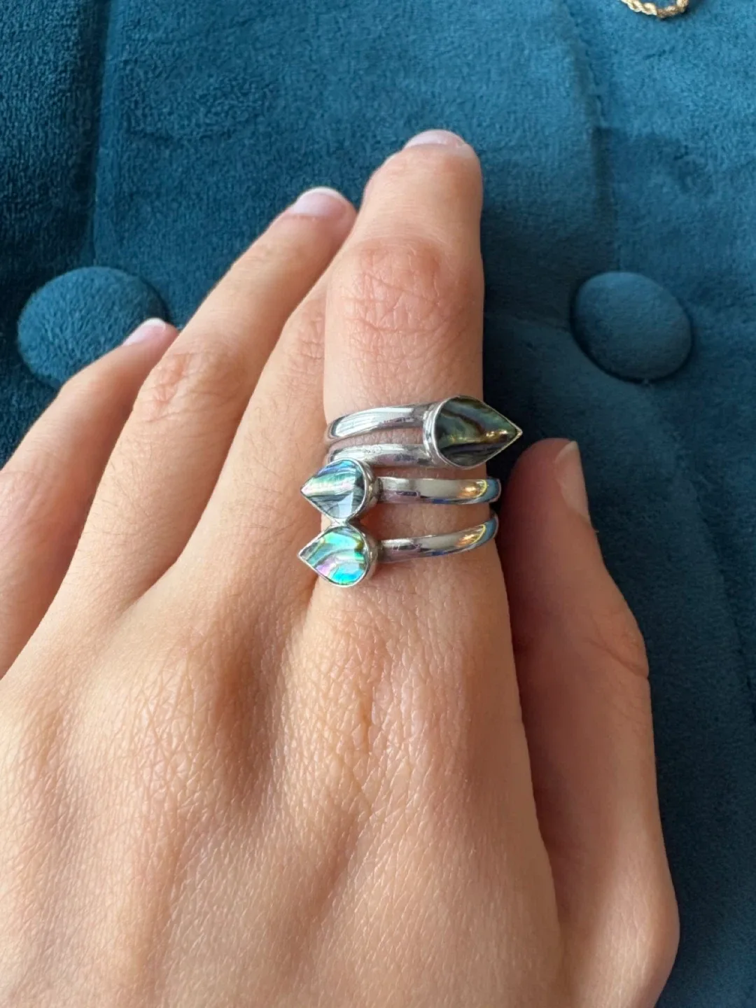 Sterling silver Ring with Abalone Shell image indicator(3)