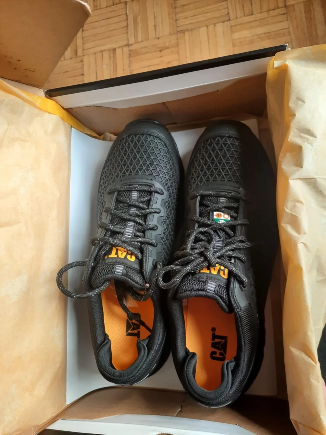 New CAT Fairbanks Work Sneakers - Black, 8 M