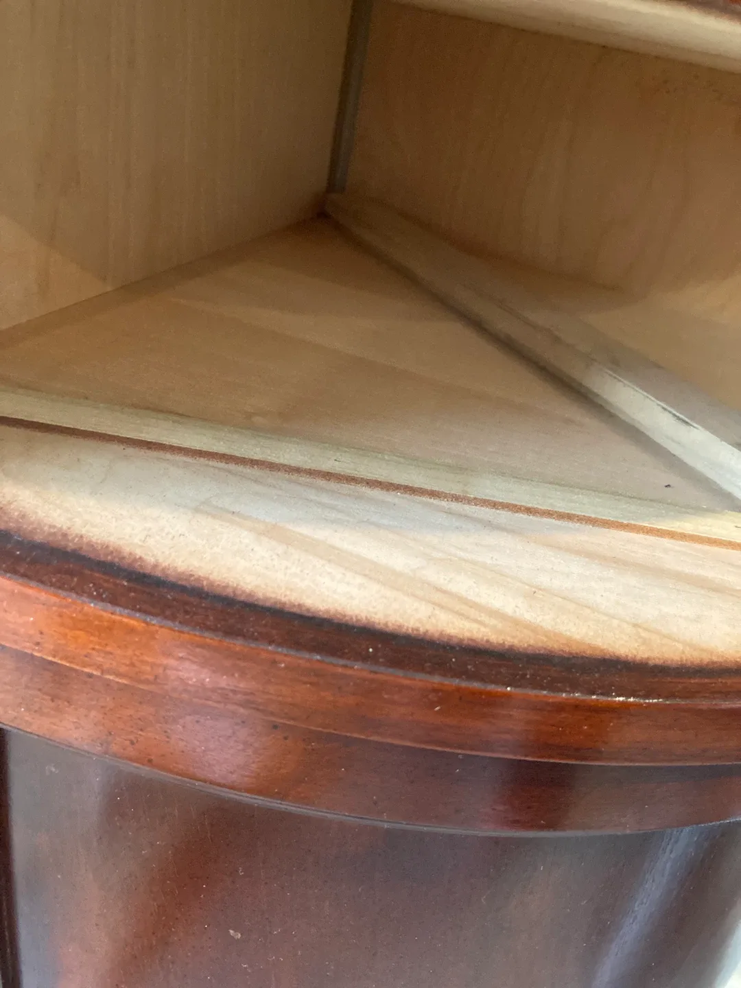 Cherry wood bookcase with Shelves image indicator(7)