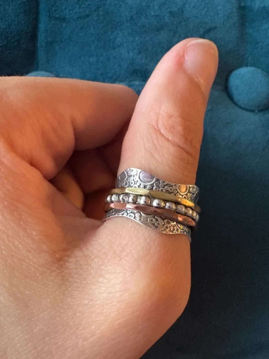 Sterling Silver Thumb Ring - Size 7