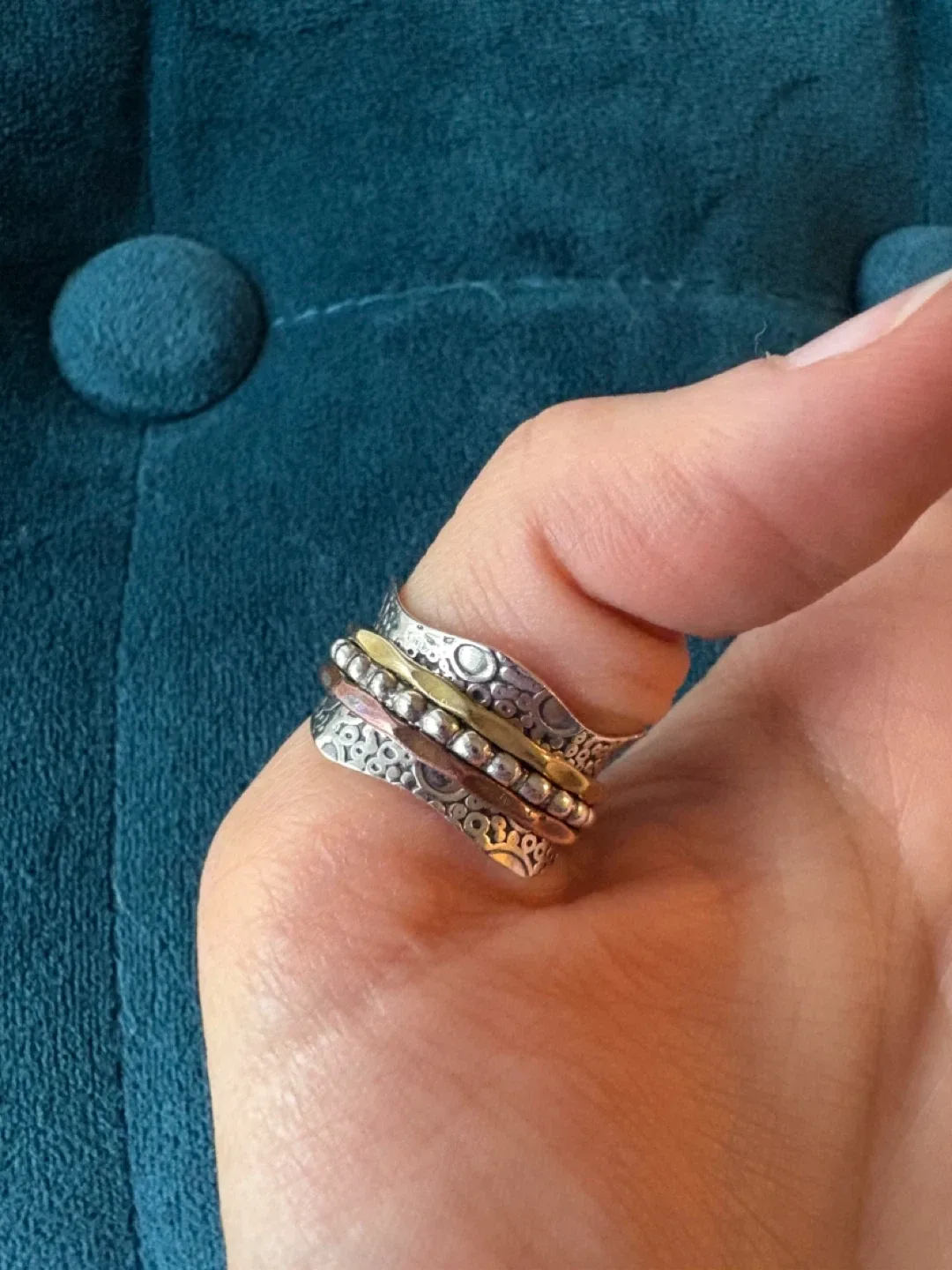 Sterling Silver Thumb Ring - Size 7 image indicator(2)