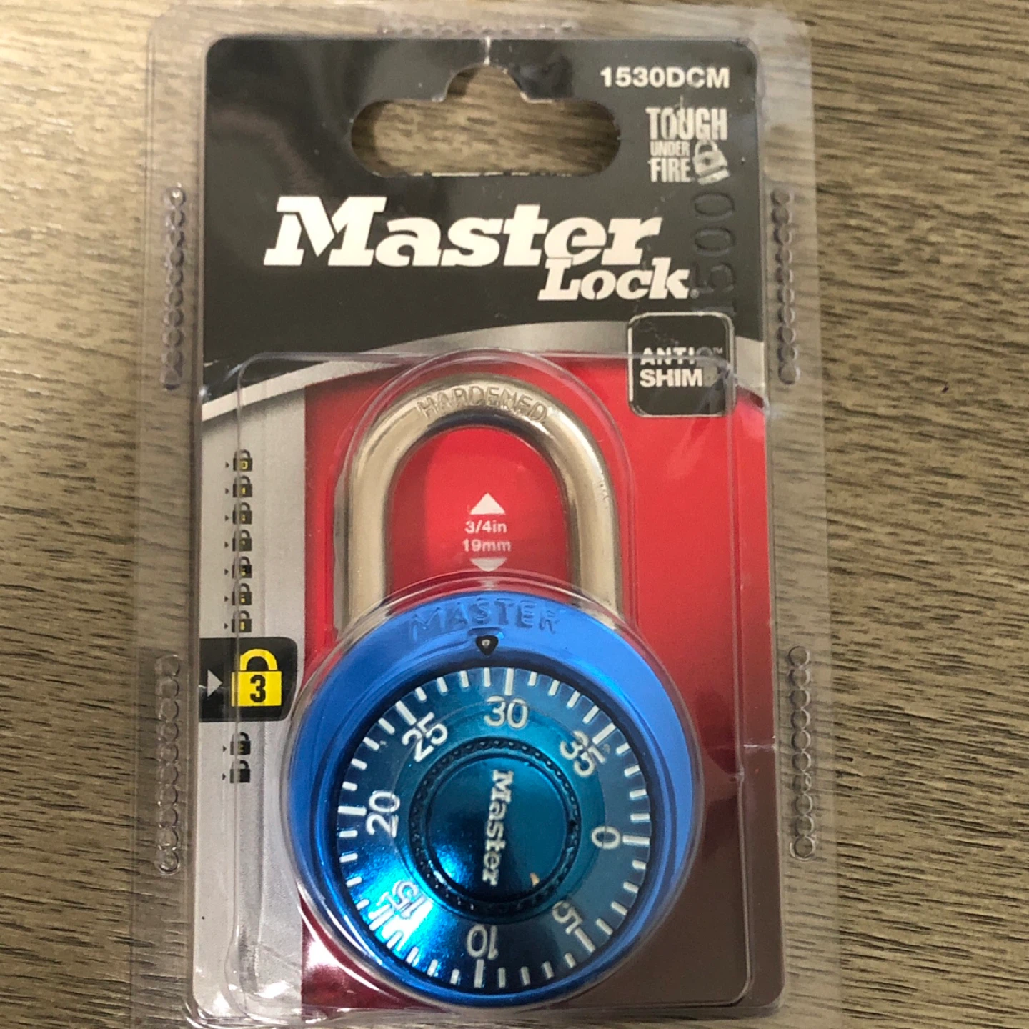 Master Lock Combination Padlock - Blue