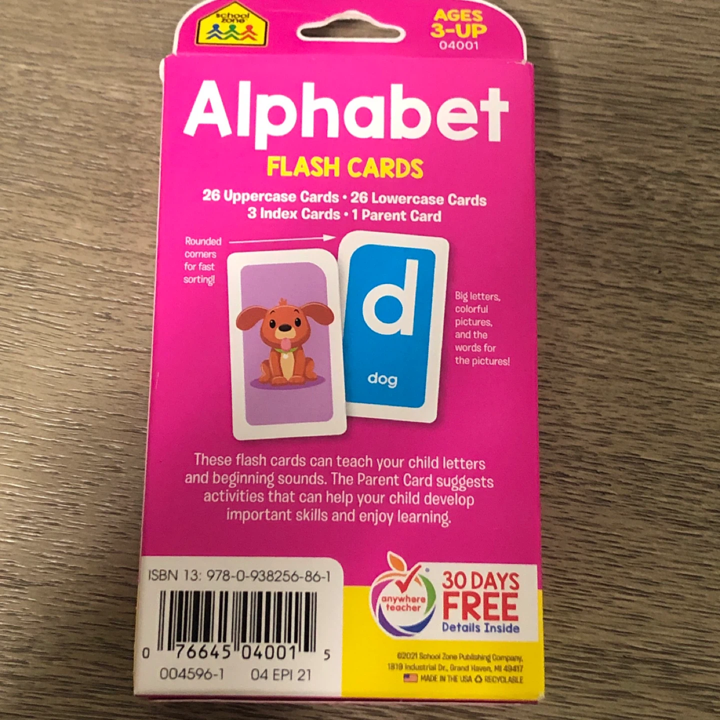 Alphabet Flash Cards - Ages 3-Up - photo 2