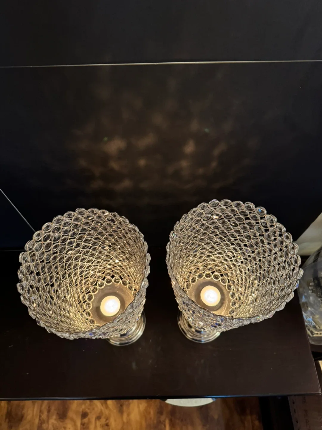 Crystal Beaded Candle Holders - Set of 2 image indicator(2)