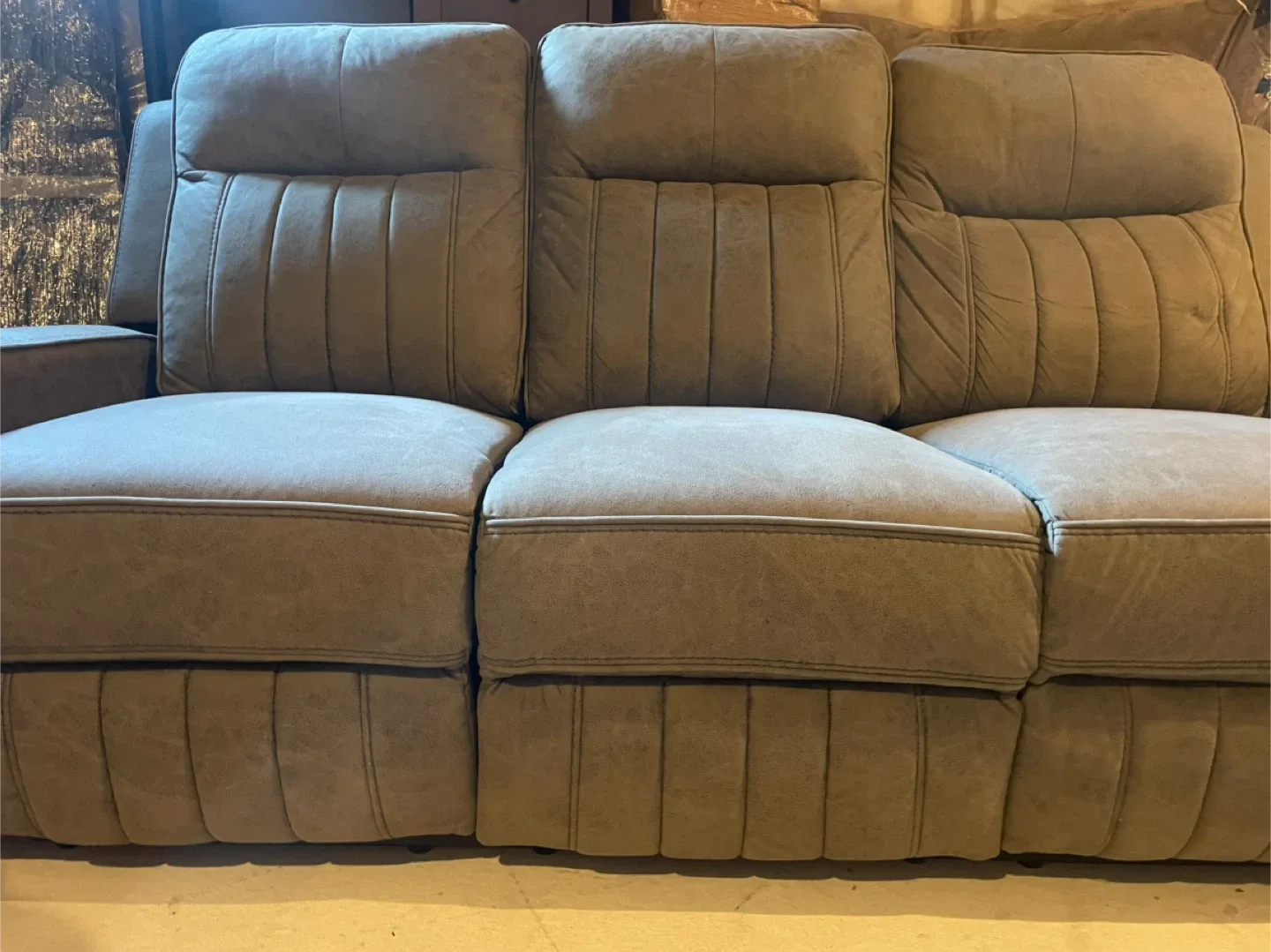 Reclining Sofa with USB Ports and Cupholders image indicator(6)