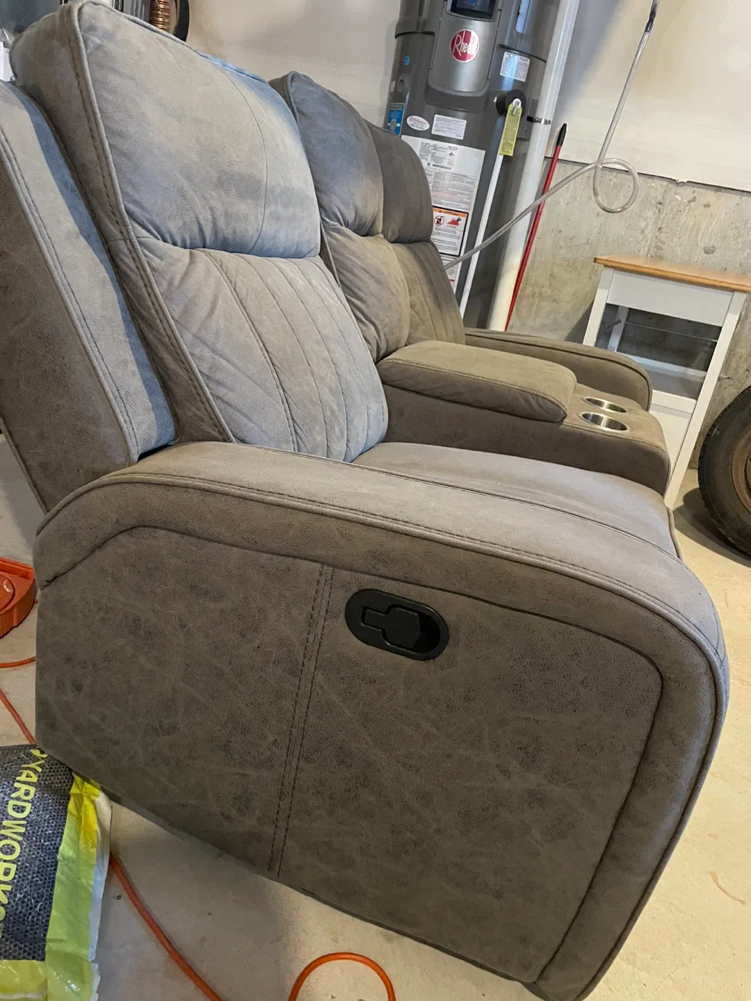 Reclining Sofa with USB Ports and Cupholders image indicator(4)