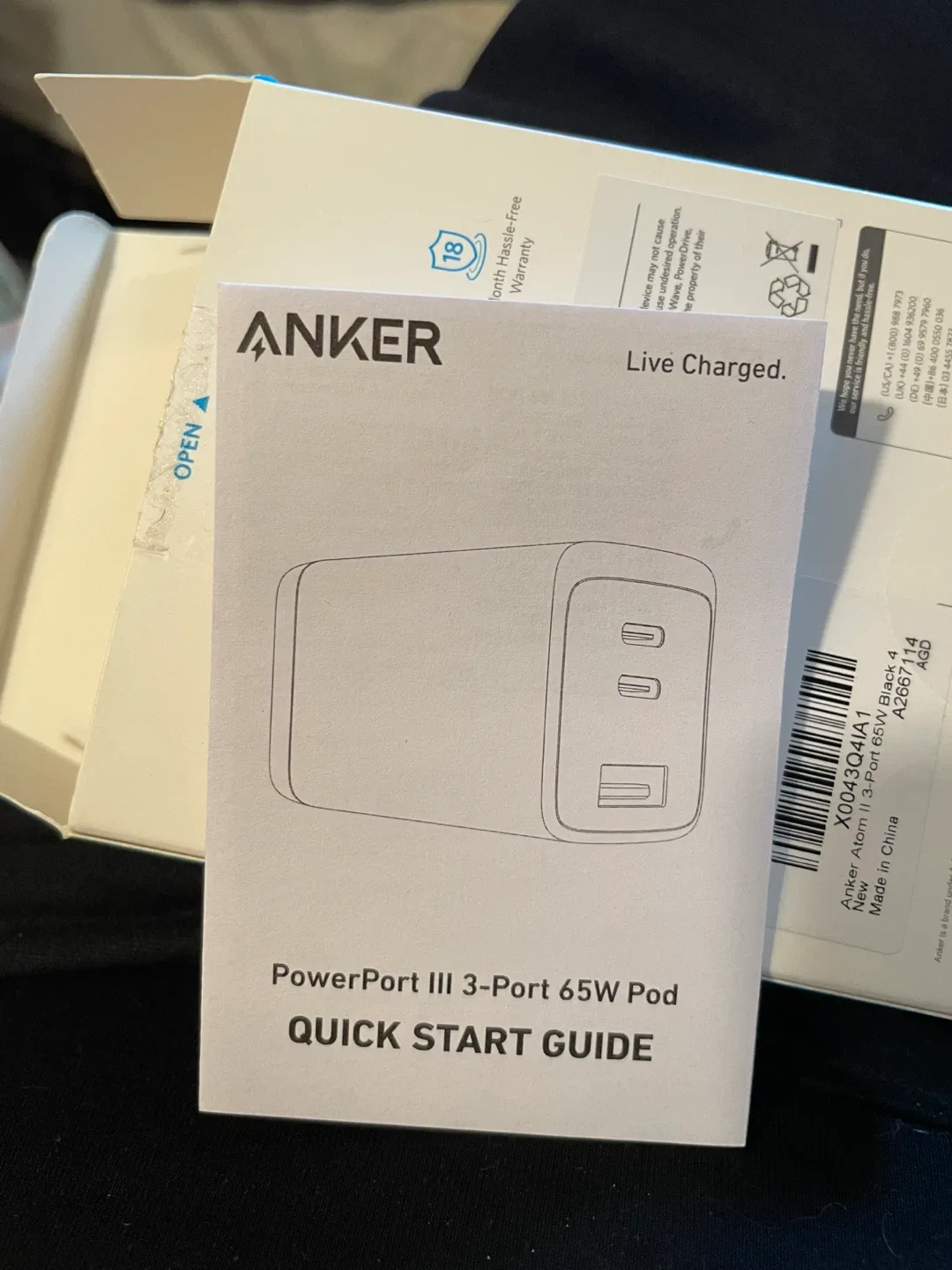 Anker Atom III 3-Port 65W Charger - New! image indicator(6)