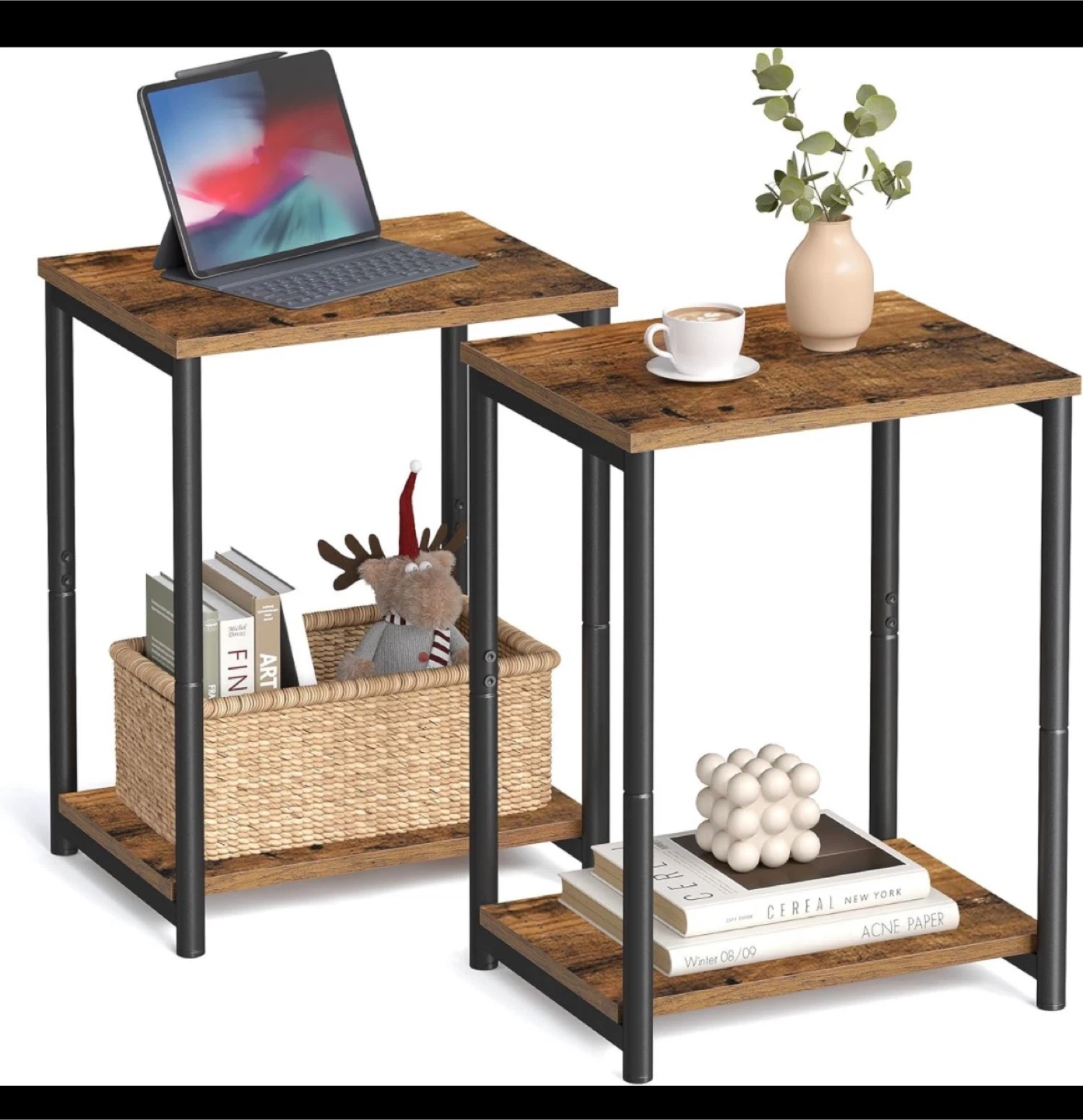 Set of 2 End Tables - new in box