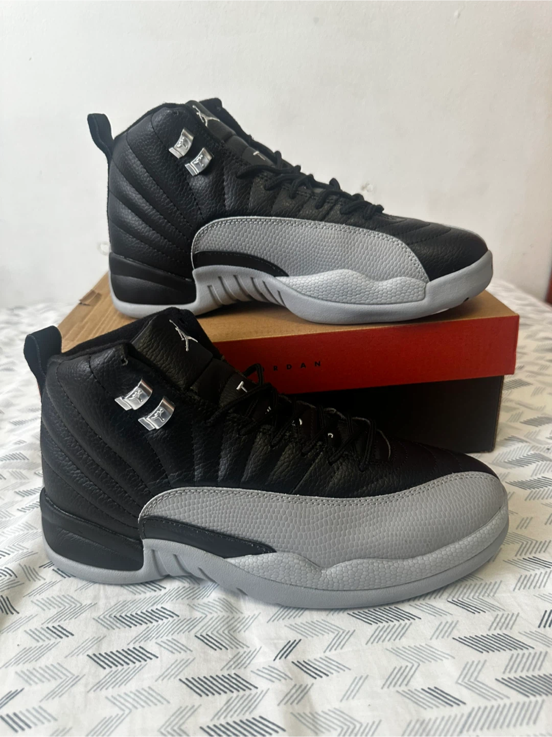 Jordan 12 Retro Black/Wolf Grey “Baron”