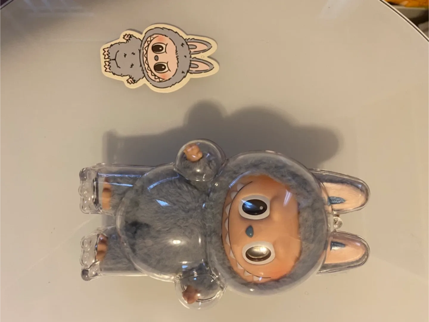 V1 Blue Labubu with case