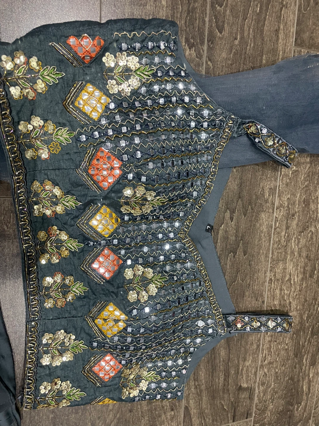 Grey Indian Lehenga Choli Set - photo 5