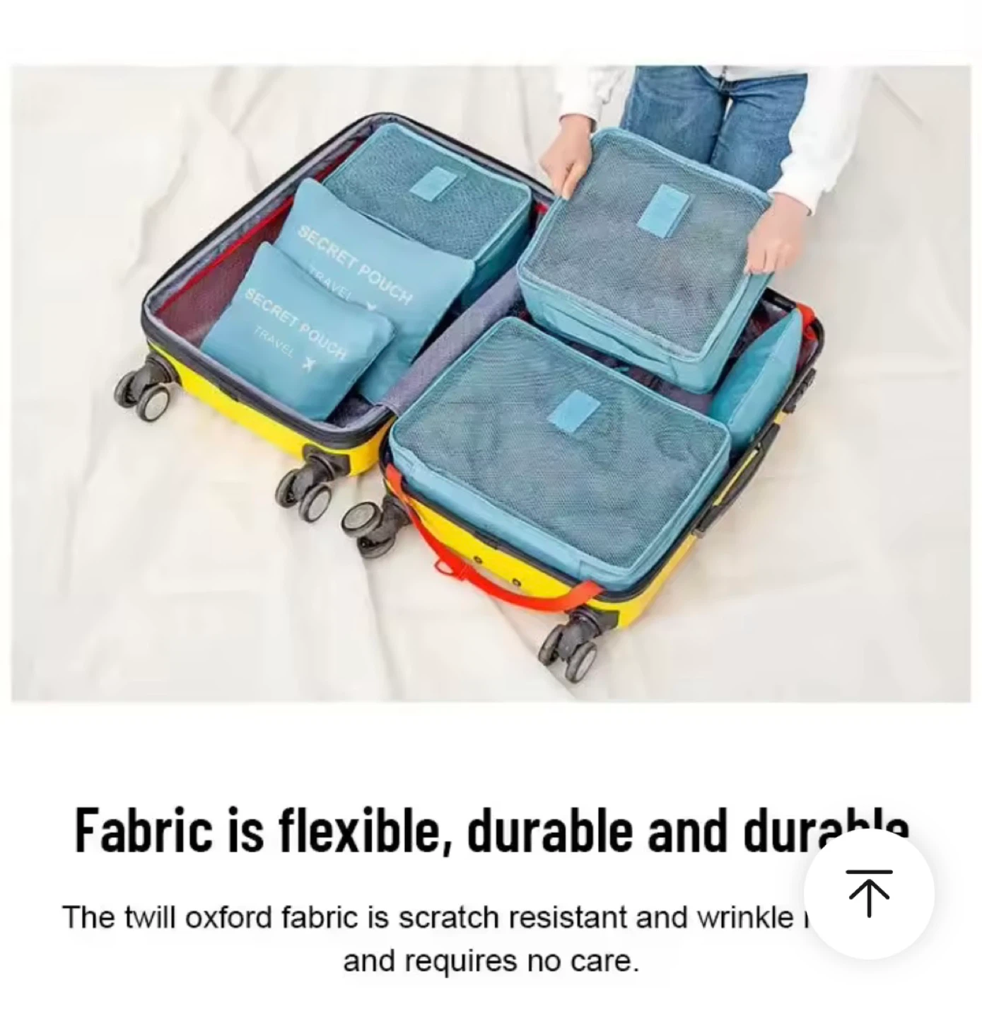 6-Piece Travel Bag Storage Set - Blue - photo 4