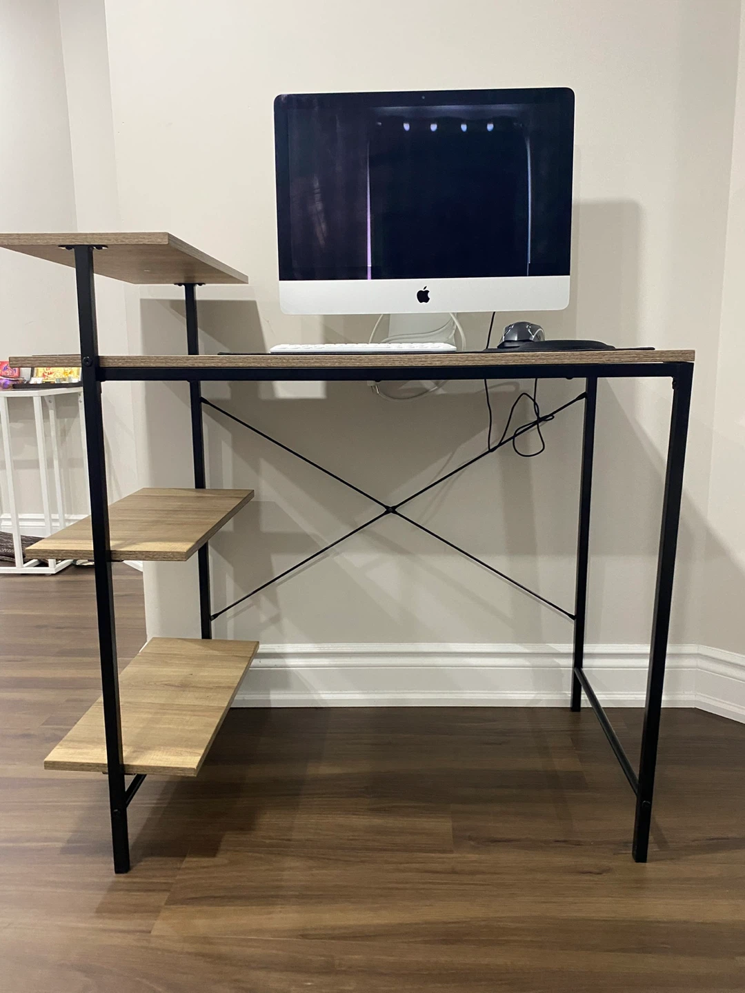 Computer Desk with Shelves