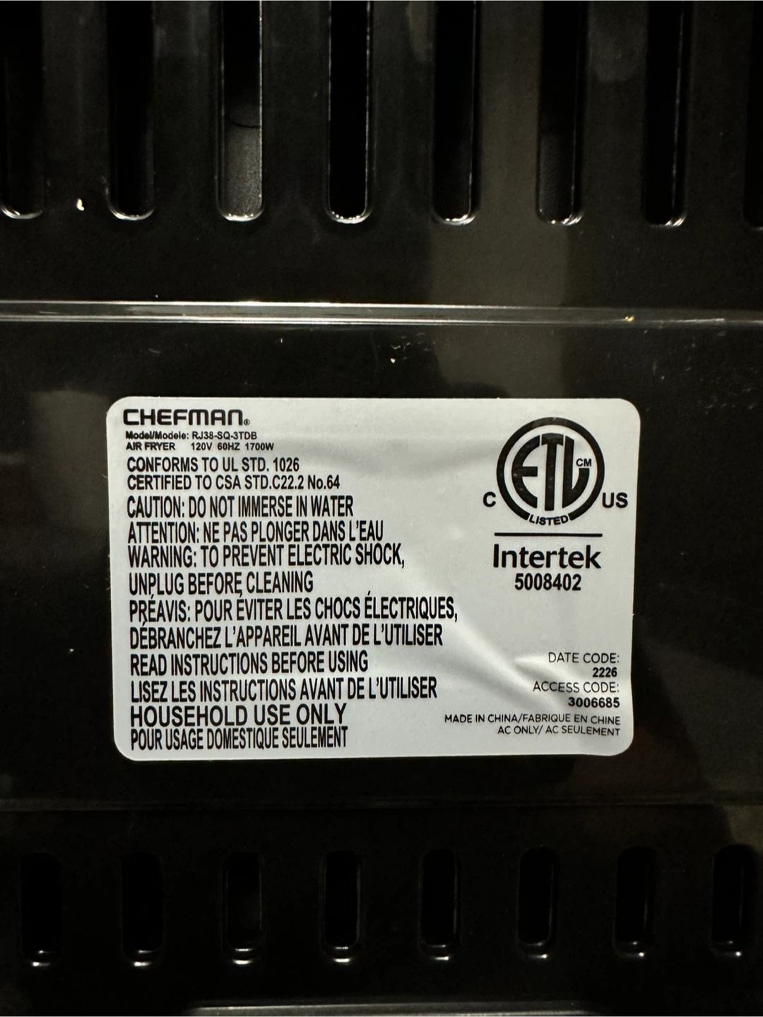 Chefman Dual Basket Air Fryer - photo 3