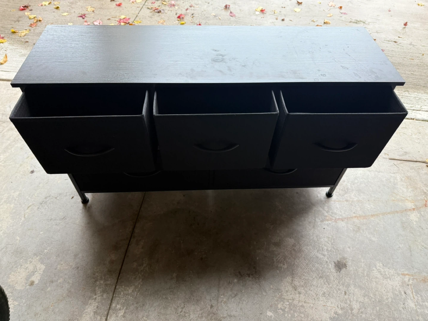 Black 5-Drawer Dresser - photo 2