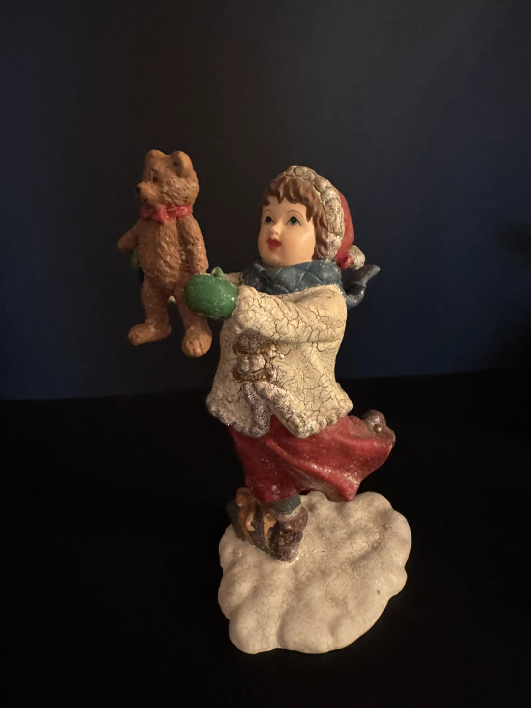 Vintage Santa and Children Christmas Figurine Set - photo 5