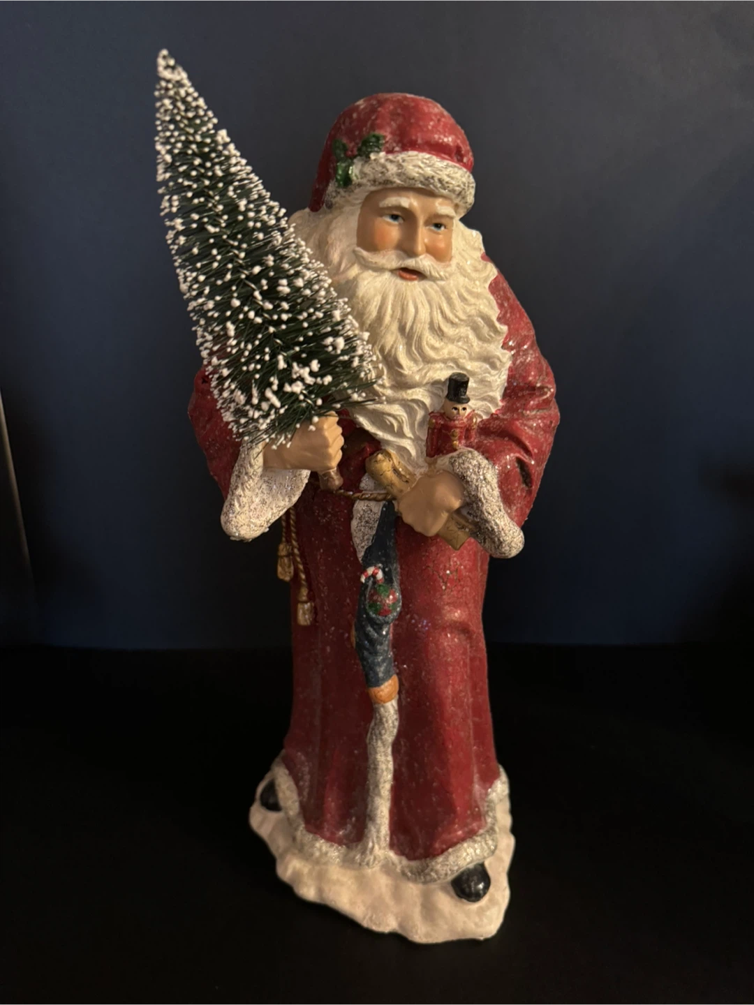 Vintage Santa and Children Christmas Figurine Set - photo 2