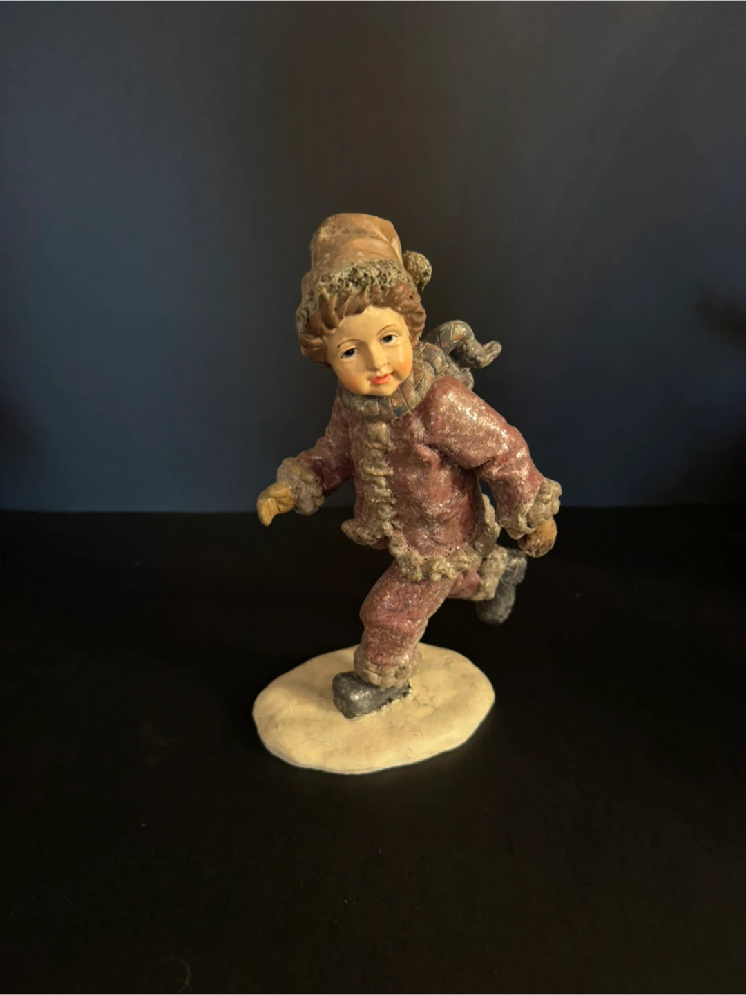 Vintage Santa and Children Christmas Figurine Set - photo 4
