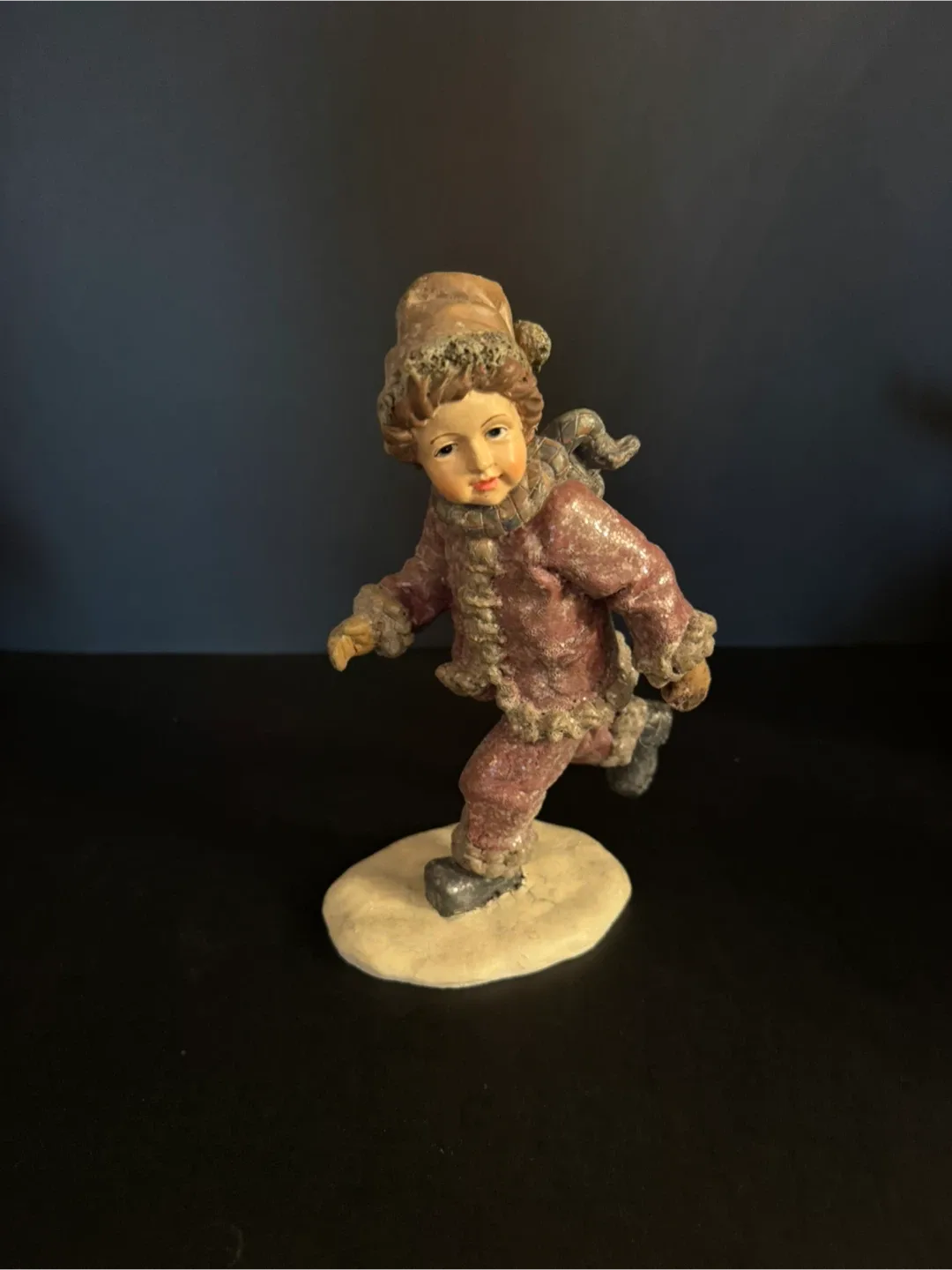 Vintage Santa and Children Christmas Figurine Set image indicator(4)