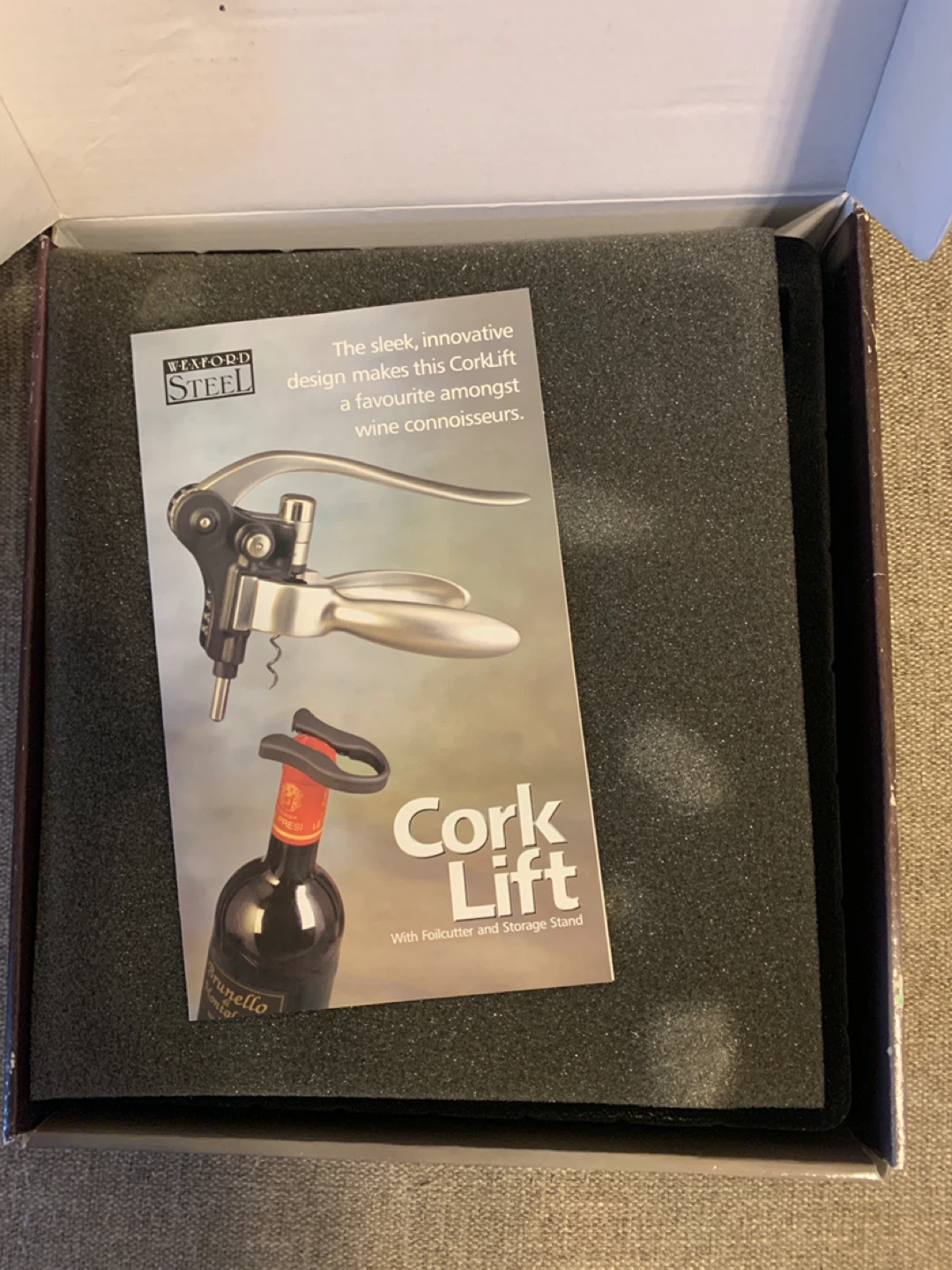 Wexford Steel CorkLift Wine Opener Set - New in Box! - photo 2