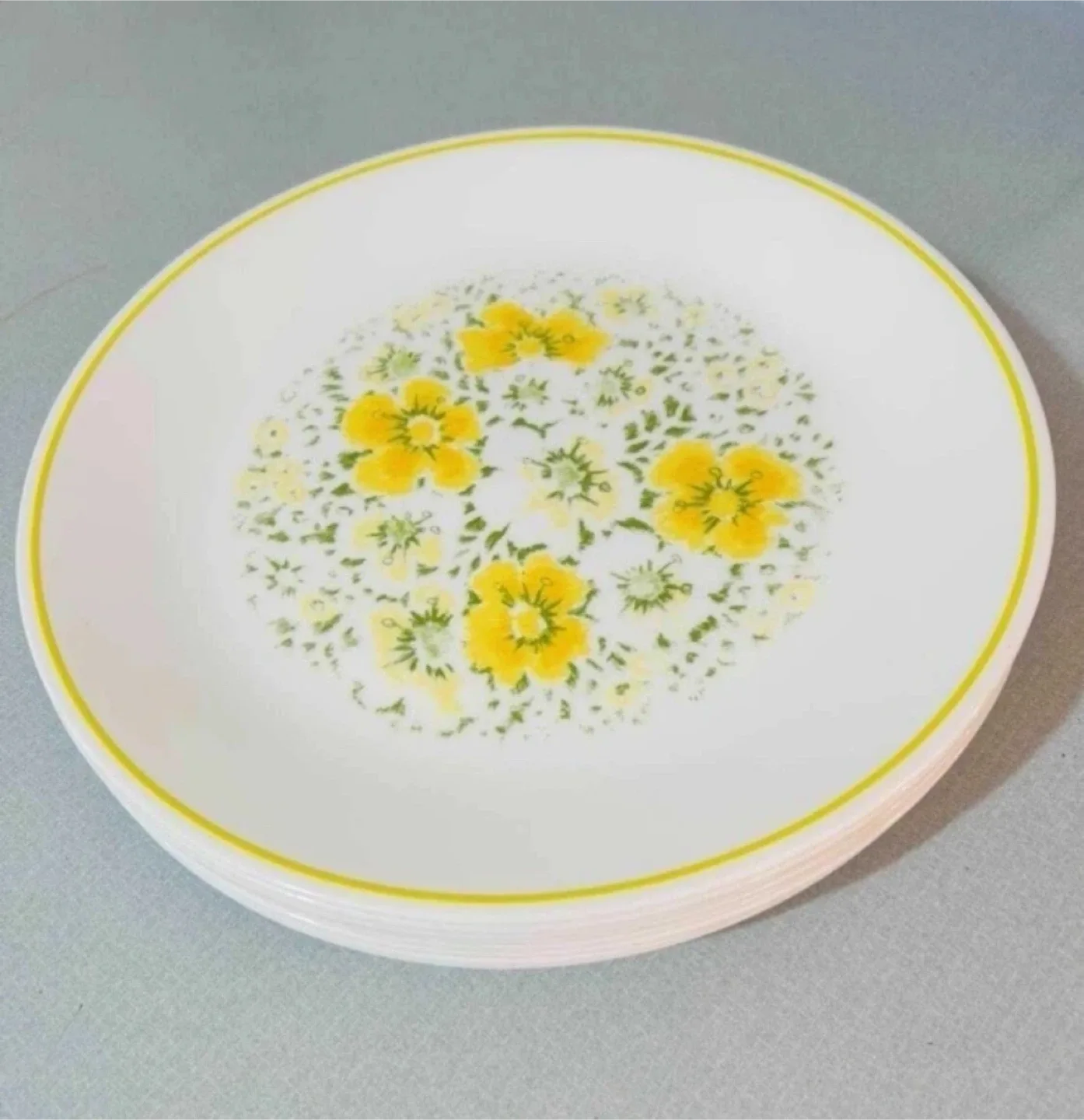 NINE (9) Corelle vintage unbreakable Plates