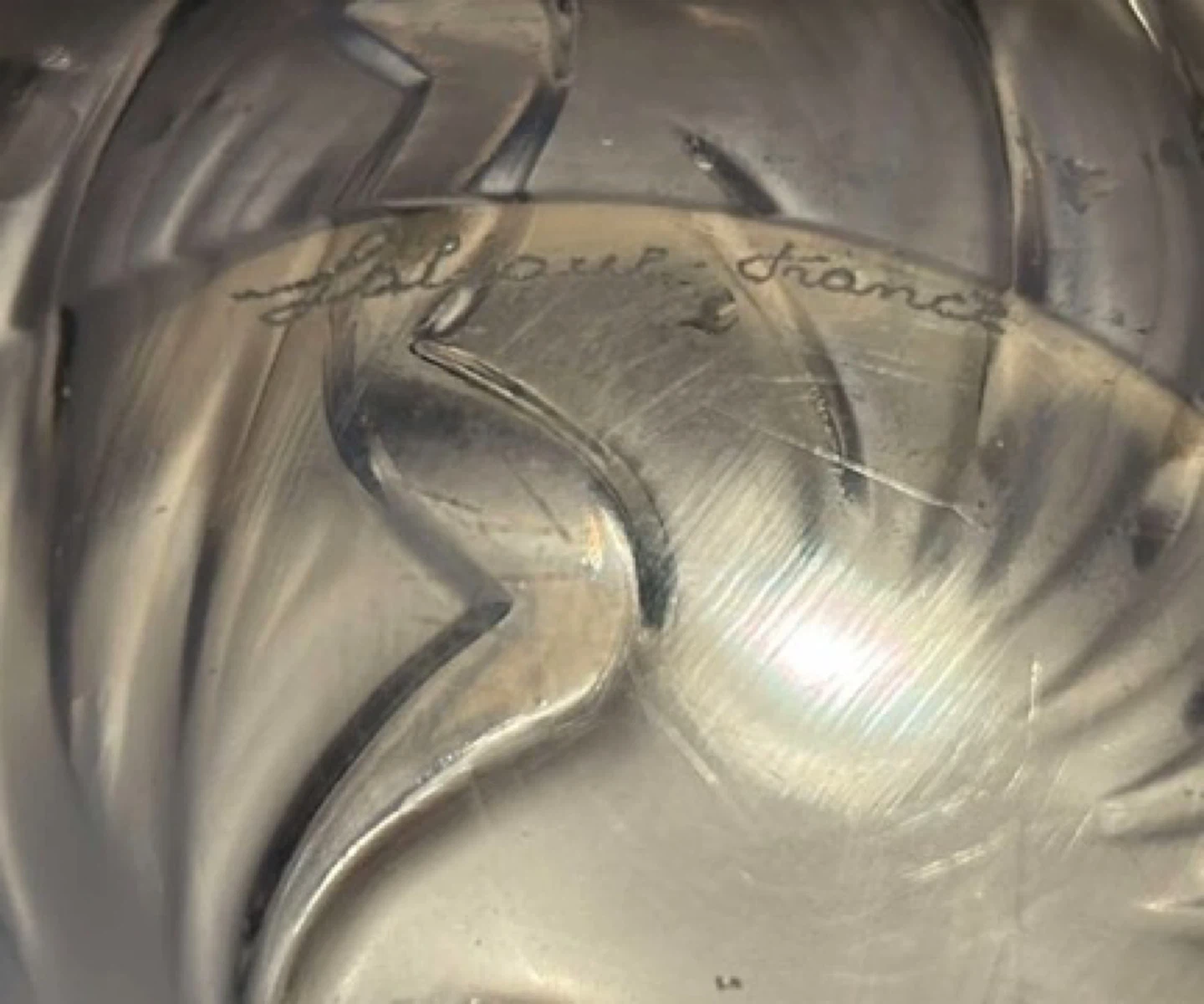 Lalique France Art Glass Bowl - photo 4