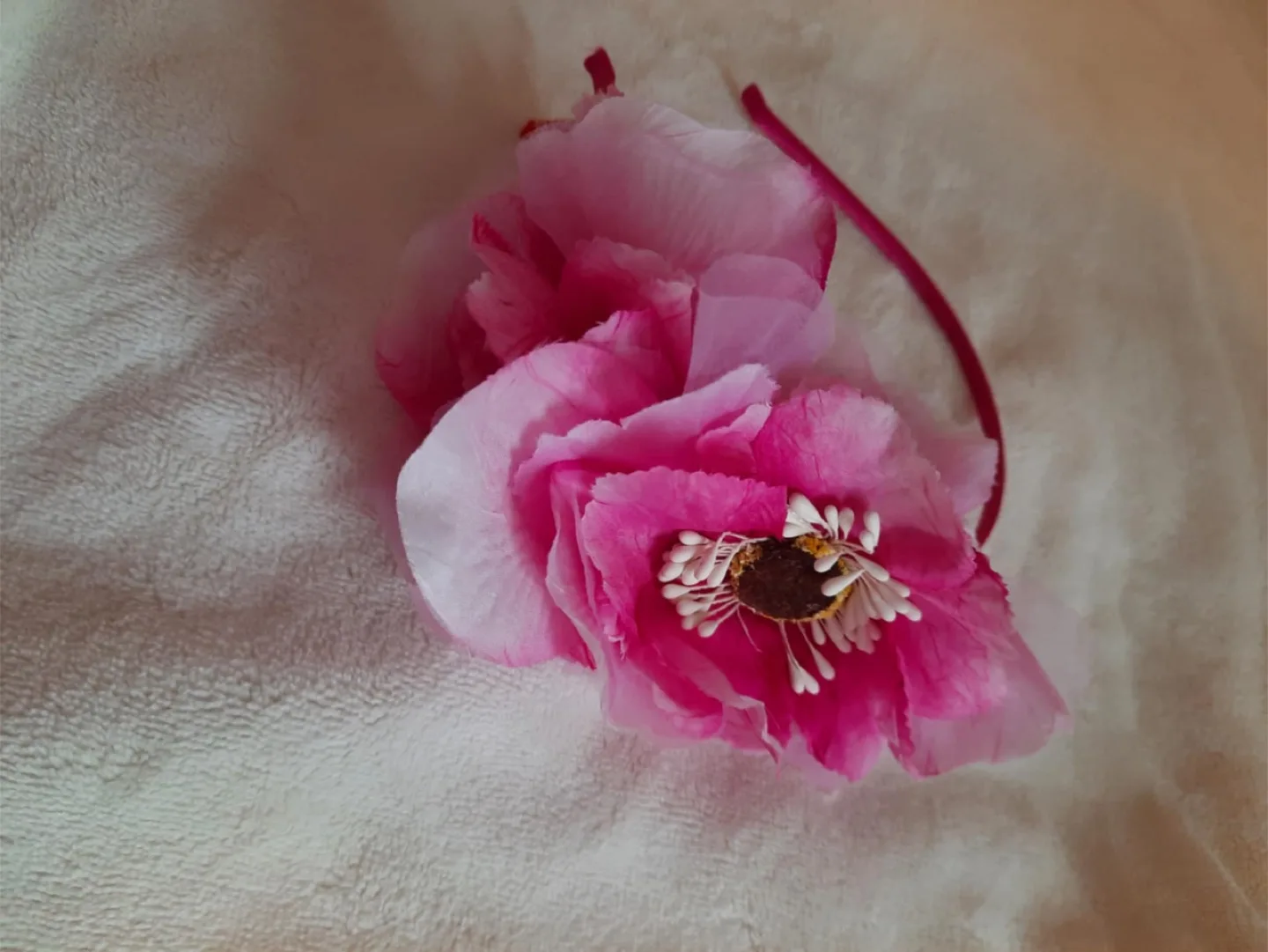 Pink Flower Headband - Cute Accessory