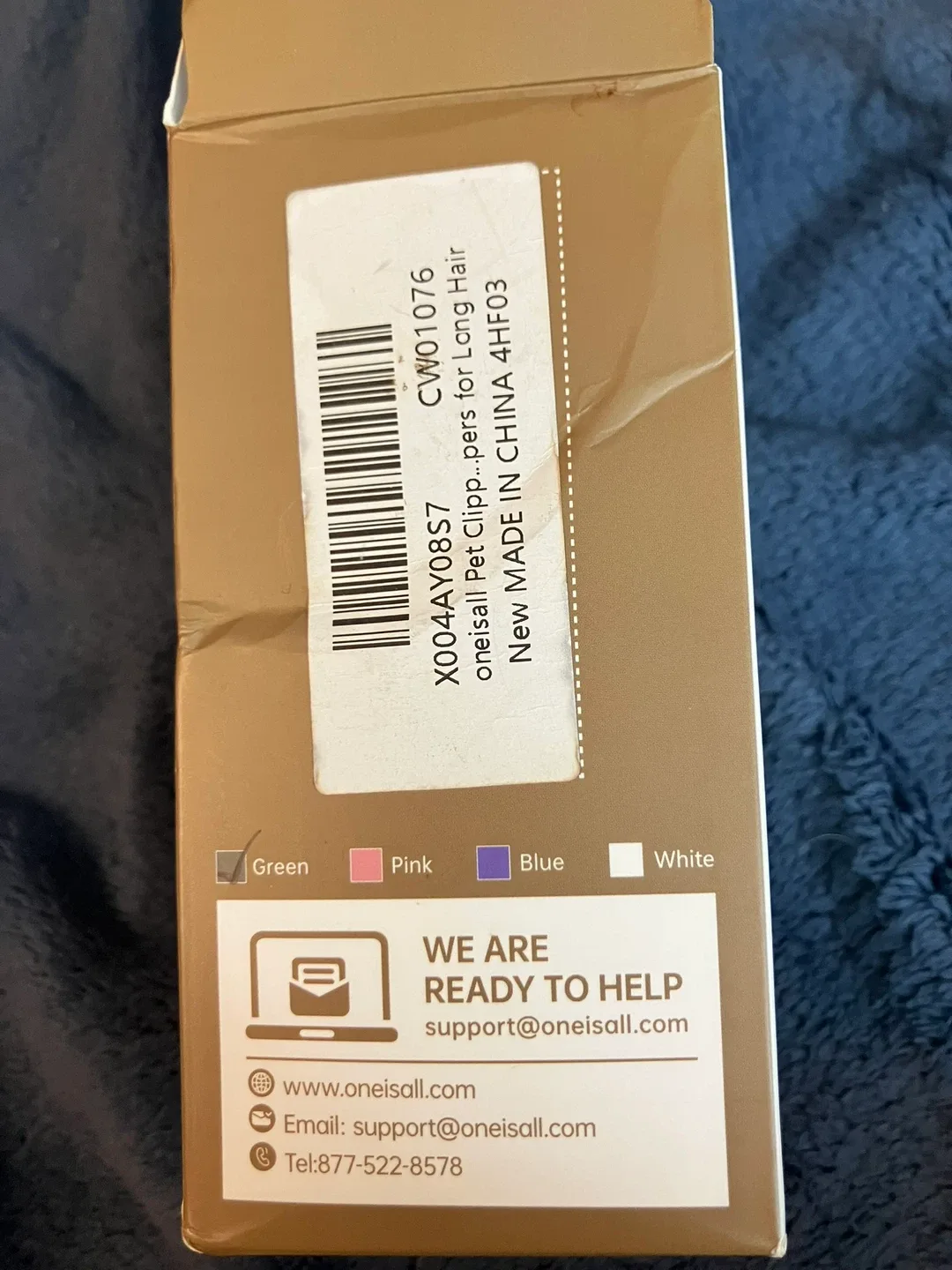 oneisall Pet Clippers for Long Hair - Blue image indicator(3)