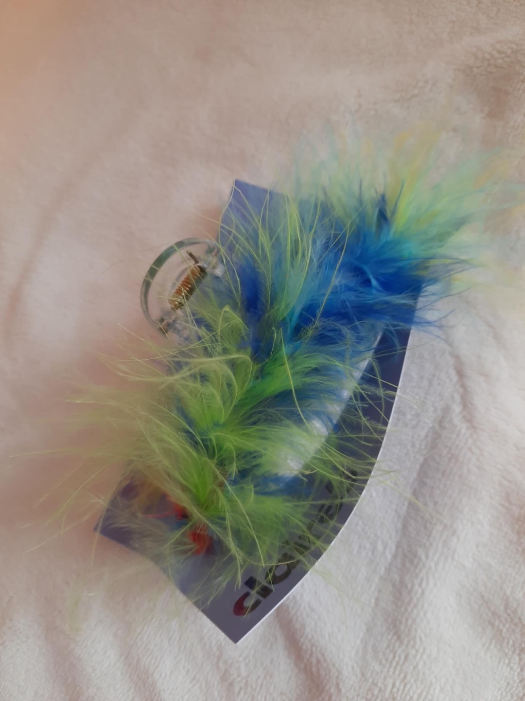 Colorful hair claw