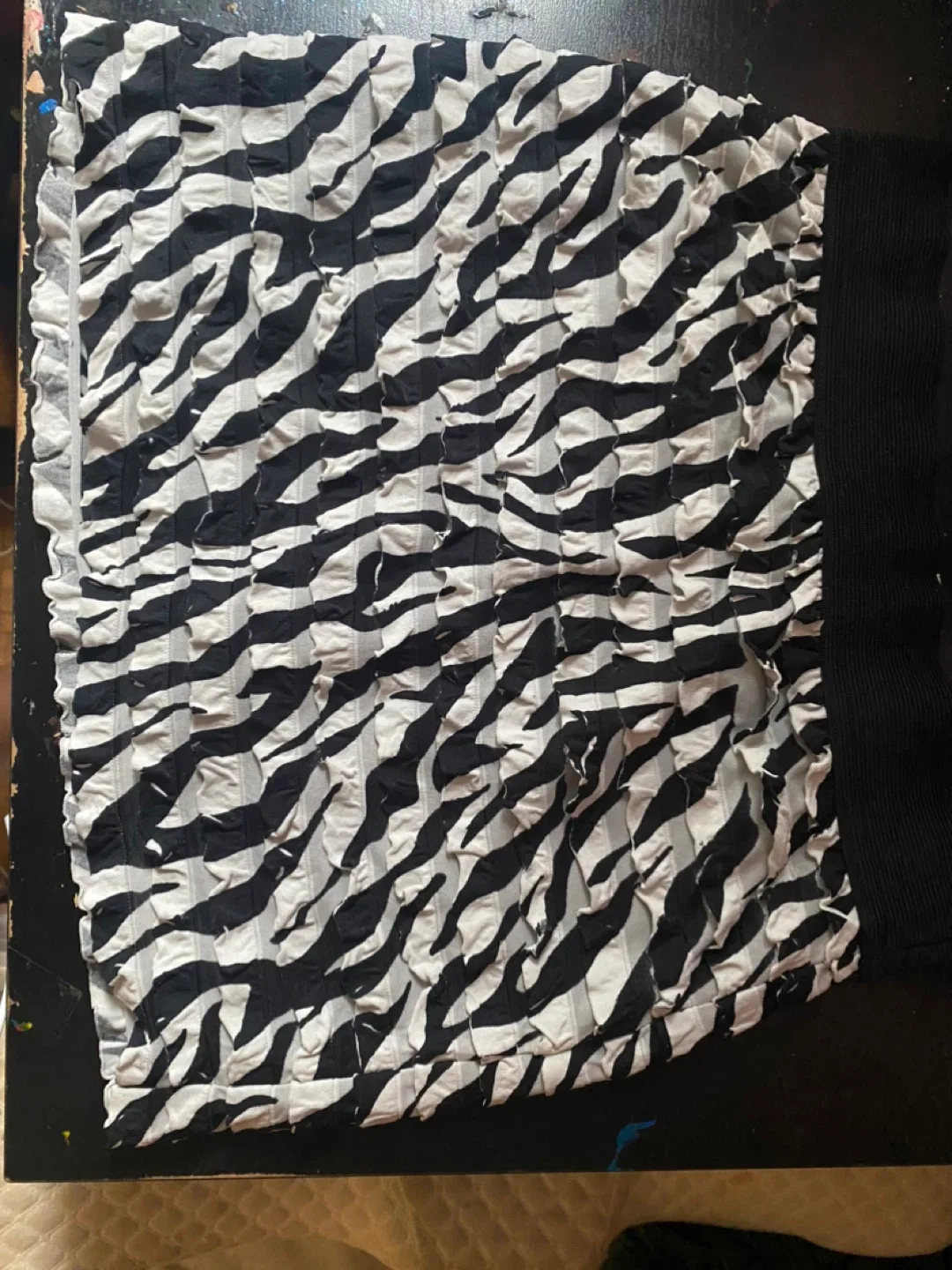 Hot Tempered Zebra Print Mini Skirt thumbnail