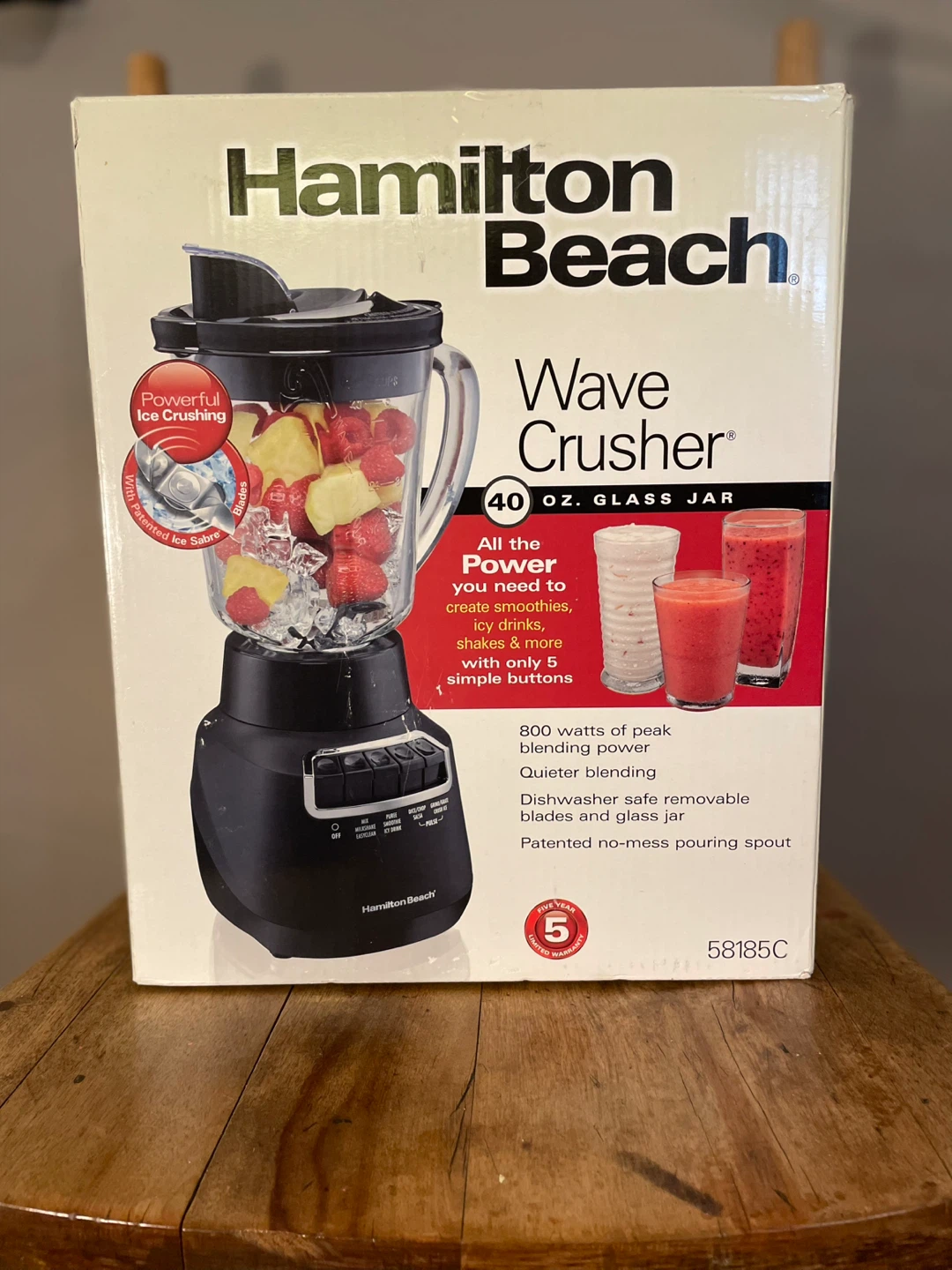 Hamilton Beach Blender - 40 oz Glass Jar
