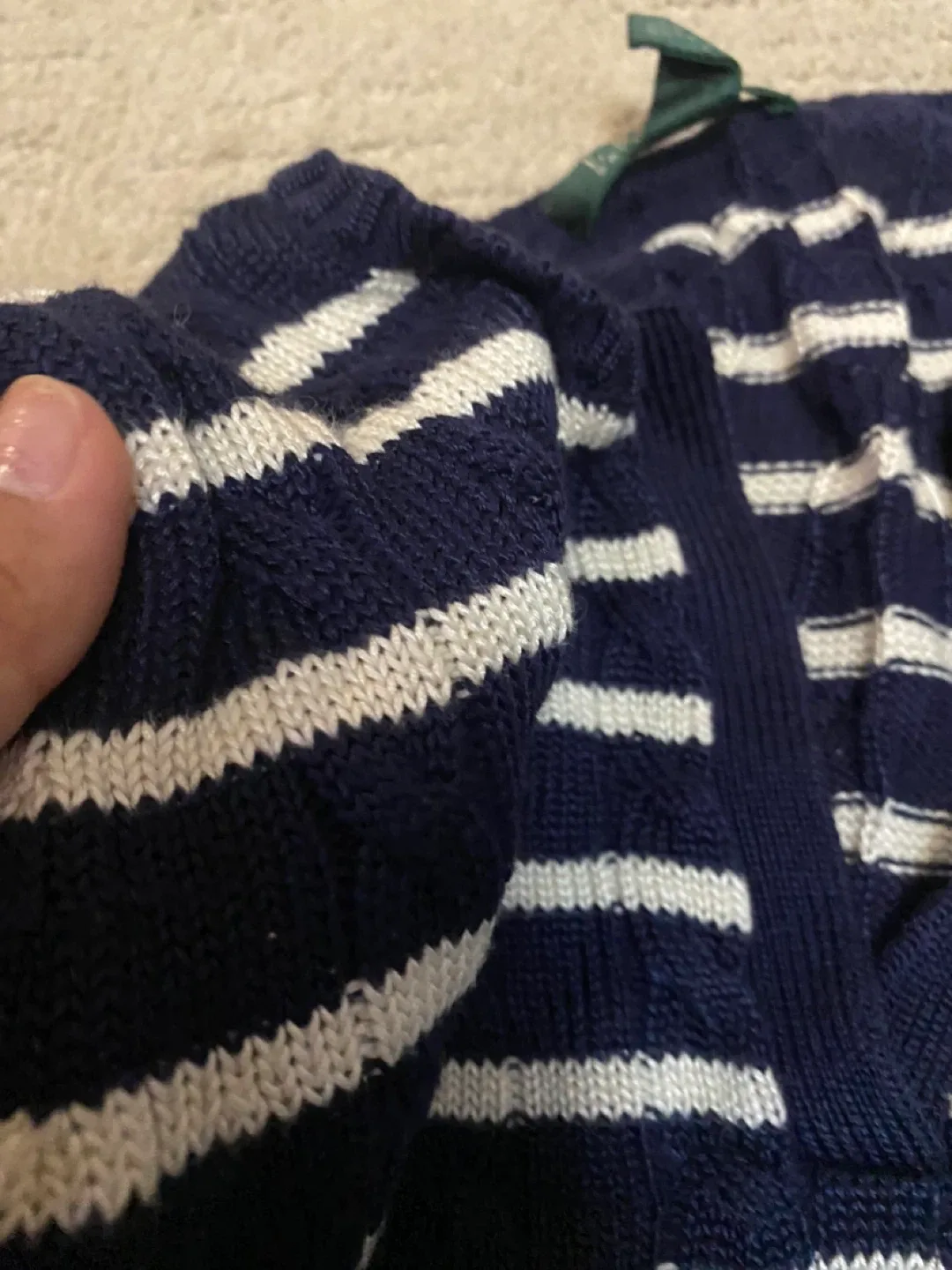 Lauren Ralph Lauren Striped Sweater - Size M image indicator(3)