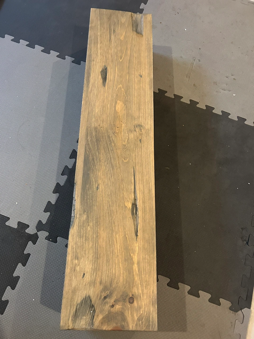 Rustic wood mantle - photo 5