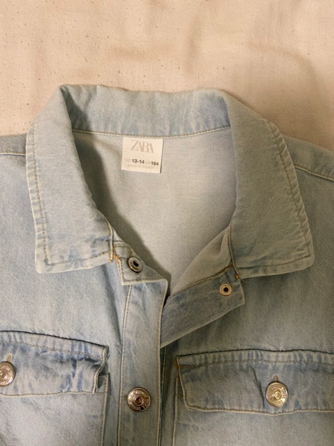 Zara Denim Dress - Size 13-14 image indicator(3)