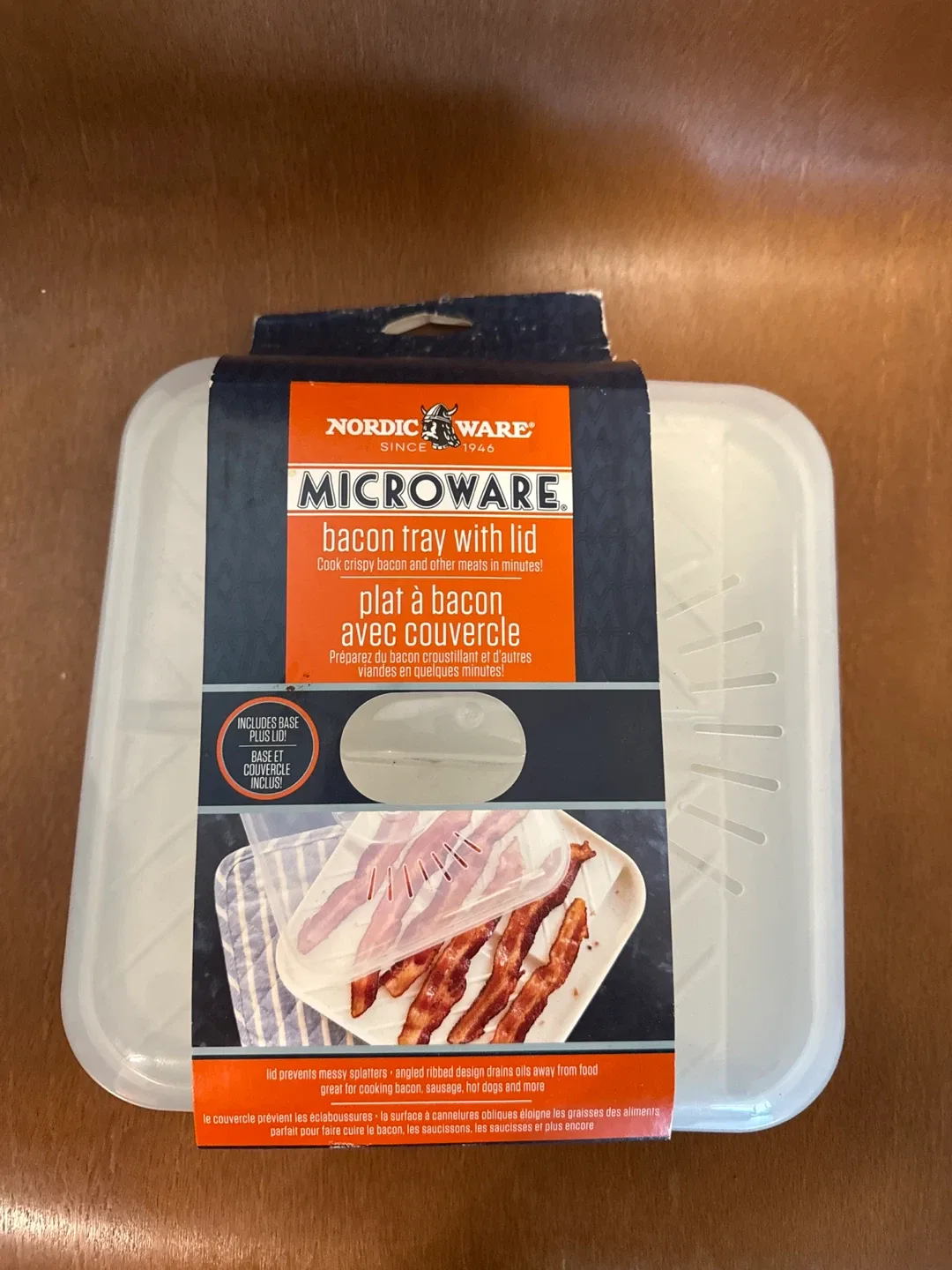 Nordic Ware Microwave Bacon Tray with Lid