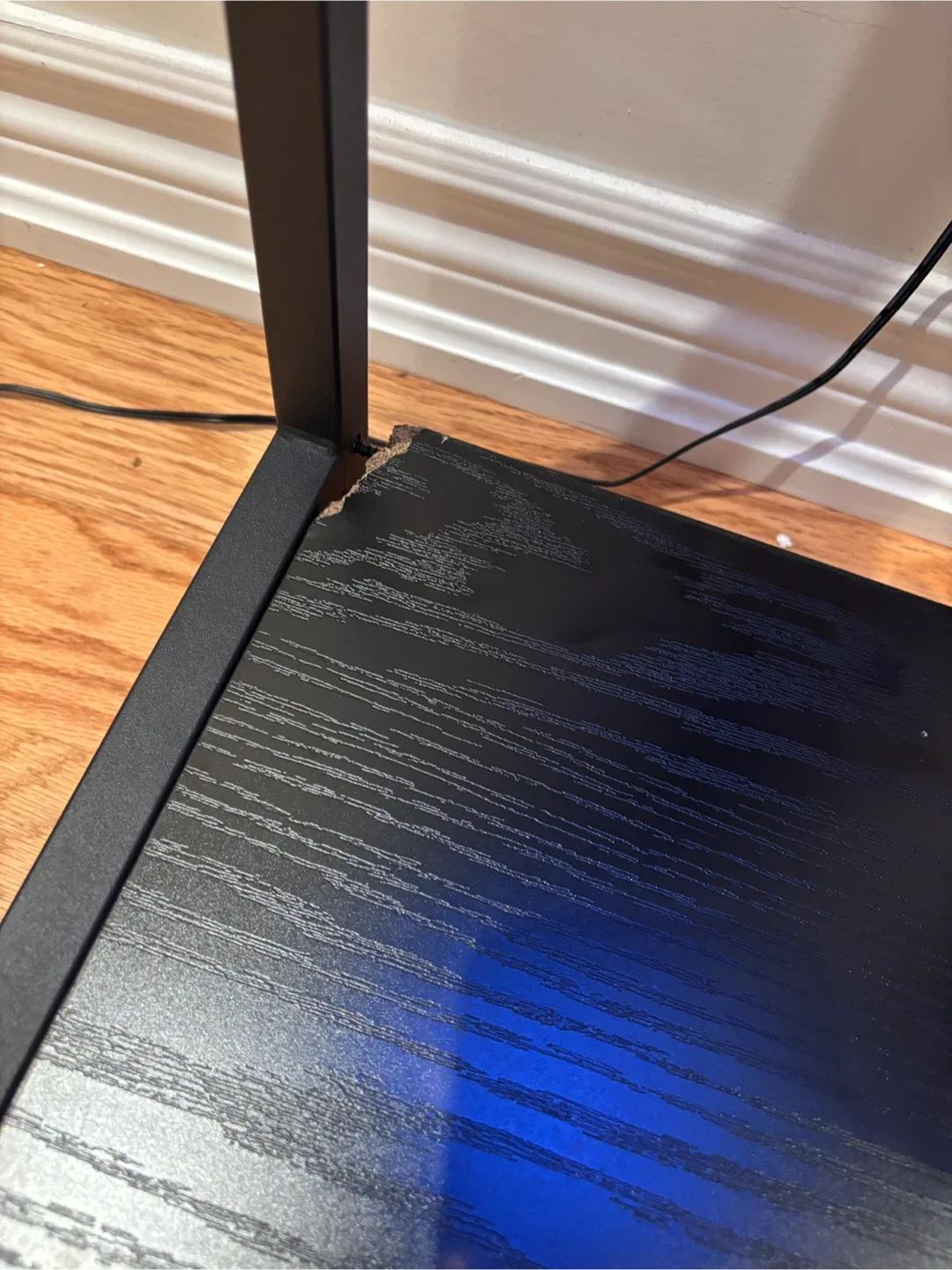 Black Bookshelf with LED Lighting-AS IS image indicator(7)