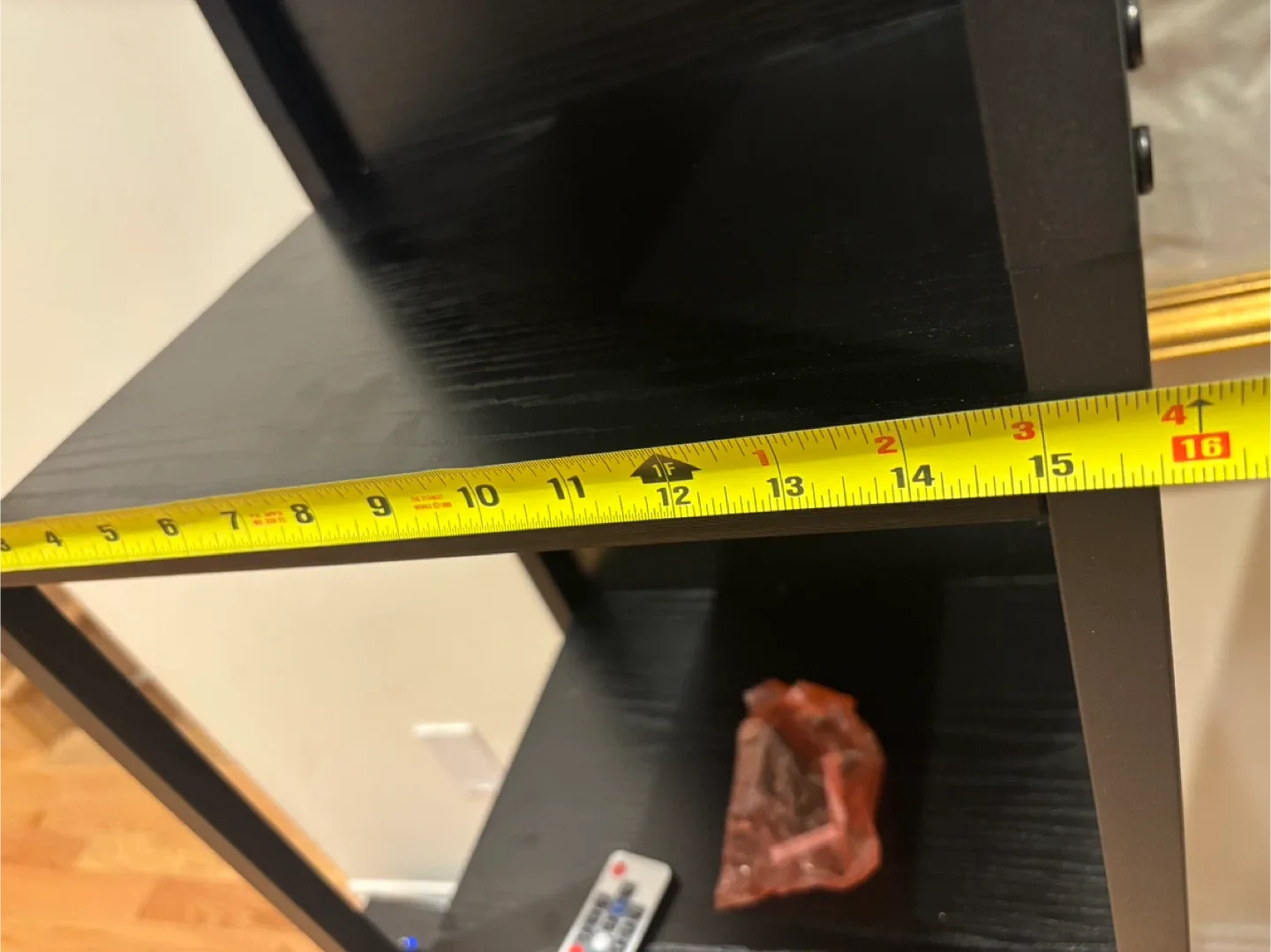 Black Bookshelf with LED Lighting-AS IS image indicator(10)