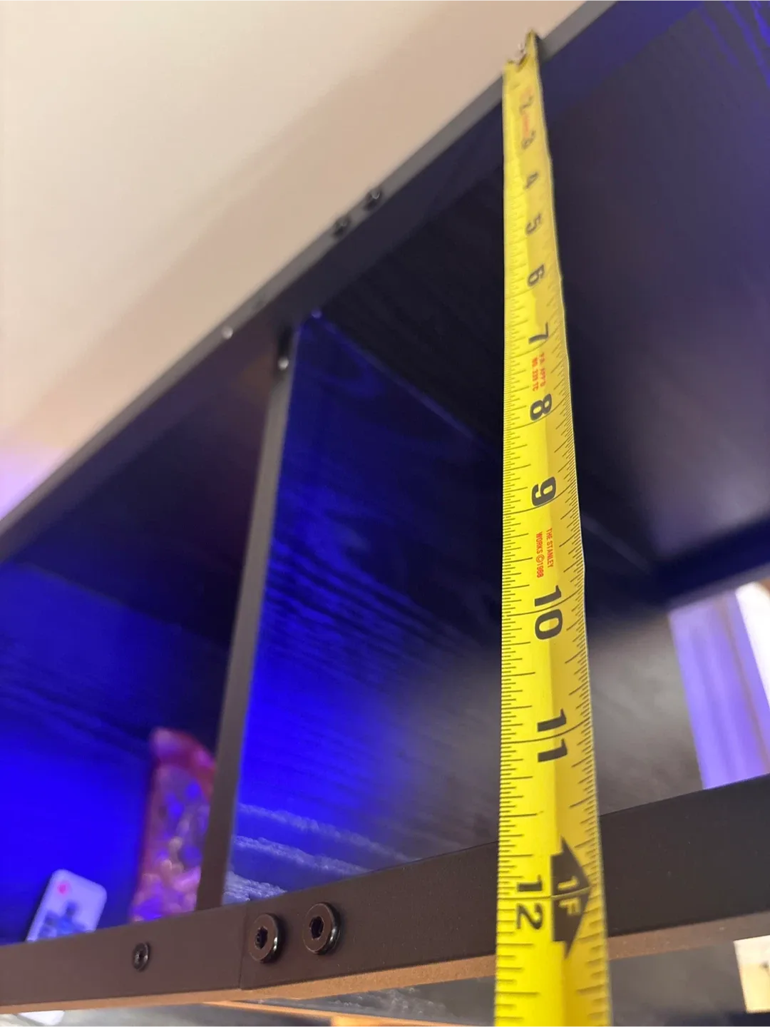 Black Bookshelf with LED Lighting-AS IS image indicator(9)