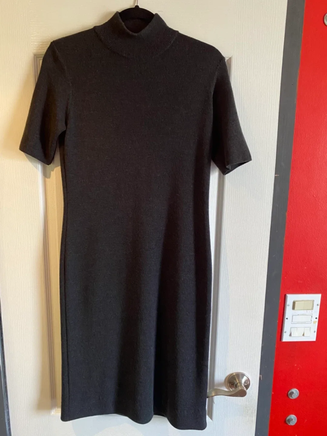 Talbots Petites Grey Knit Dress - Size P