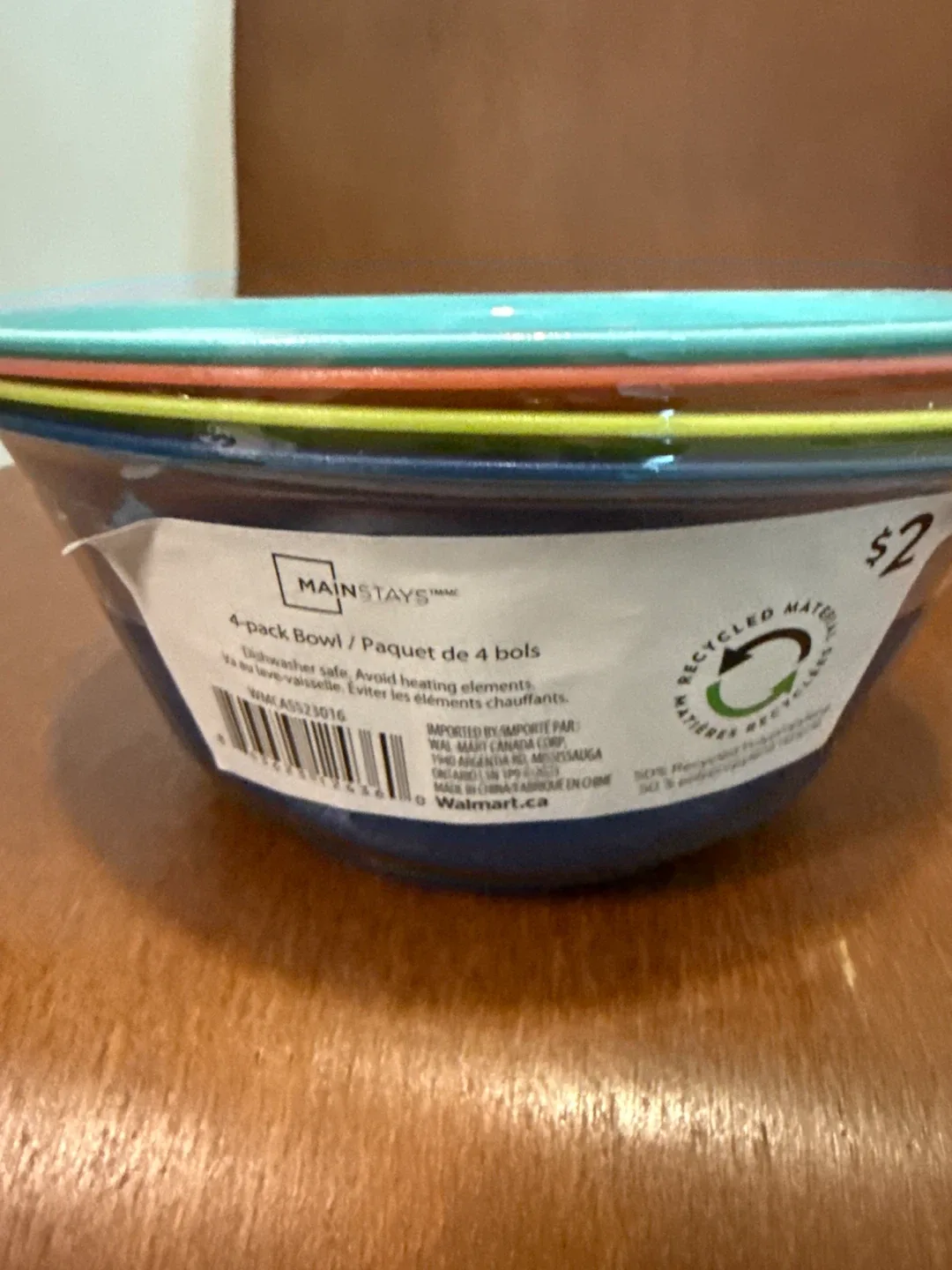 Mainstays 4-Pack Bowls