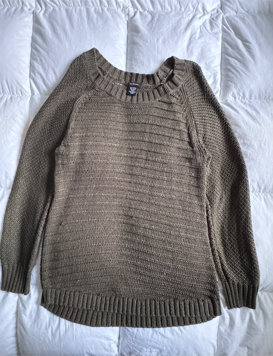 Calvin Klein Jeans Olive Green Sweater - XXL