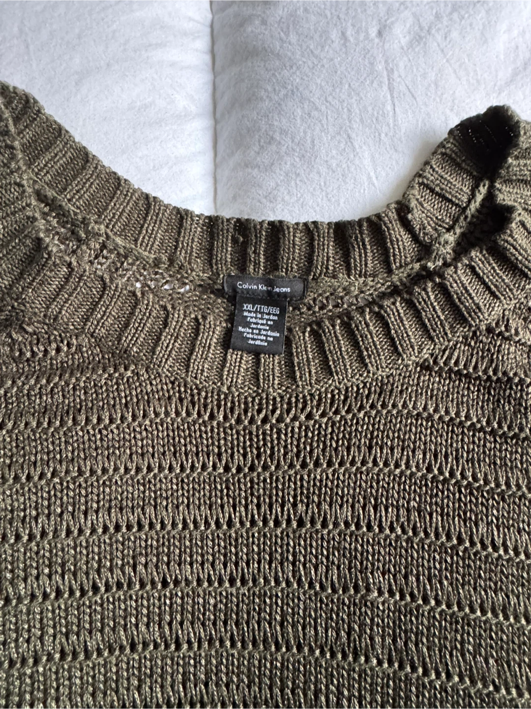 Calvin Klein Jeans Olive Green Sweater - XXL - photo 2